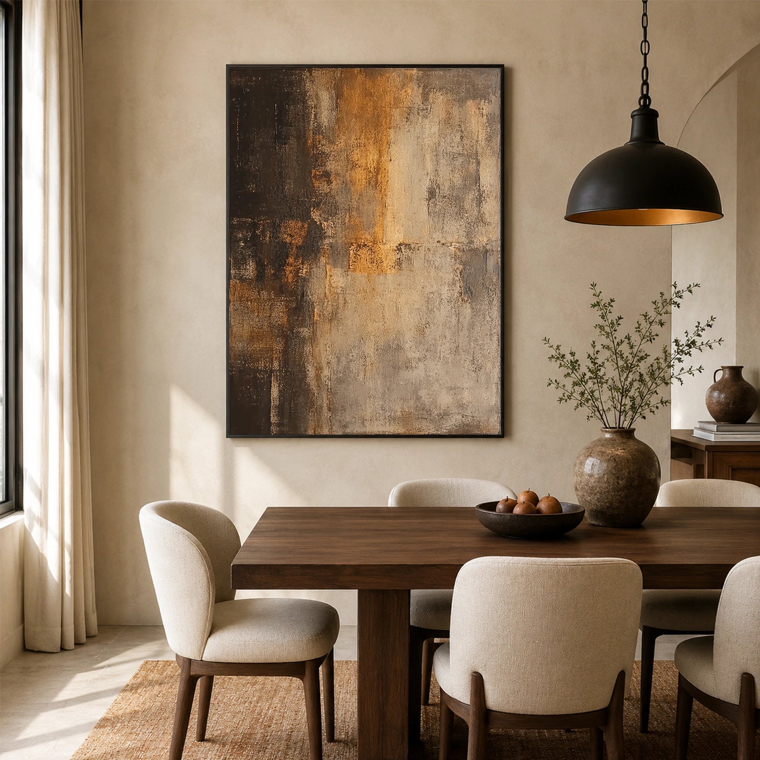 Wabi Sabi Abstract Canvas Art #WA263