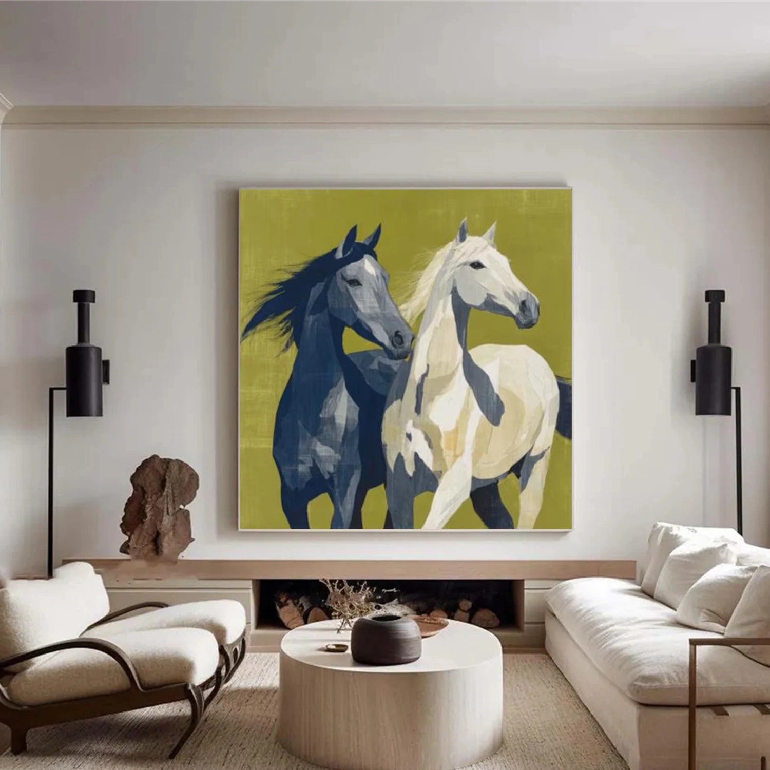 Abstract Animal Horse Wall Art #AT067