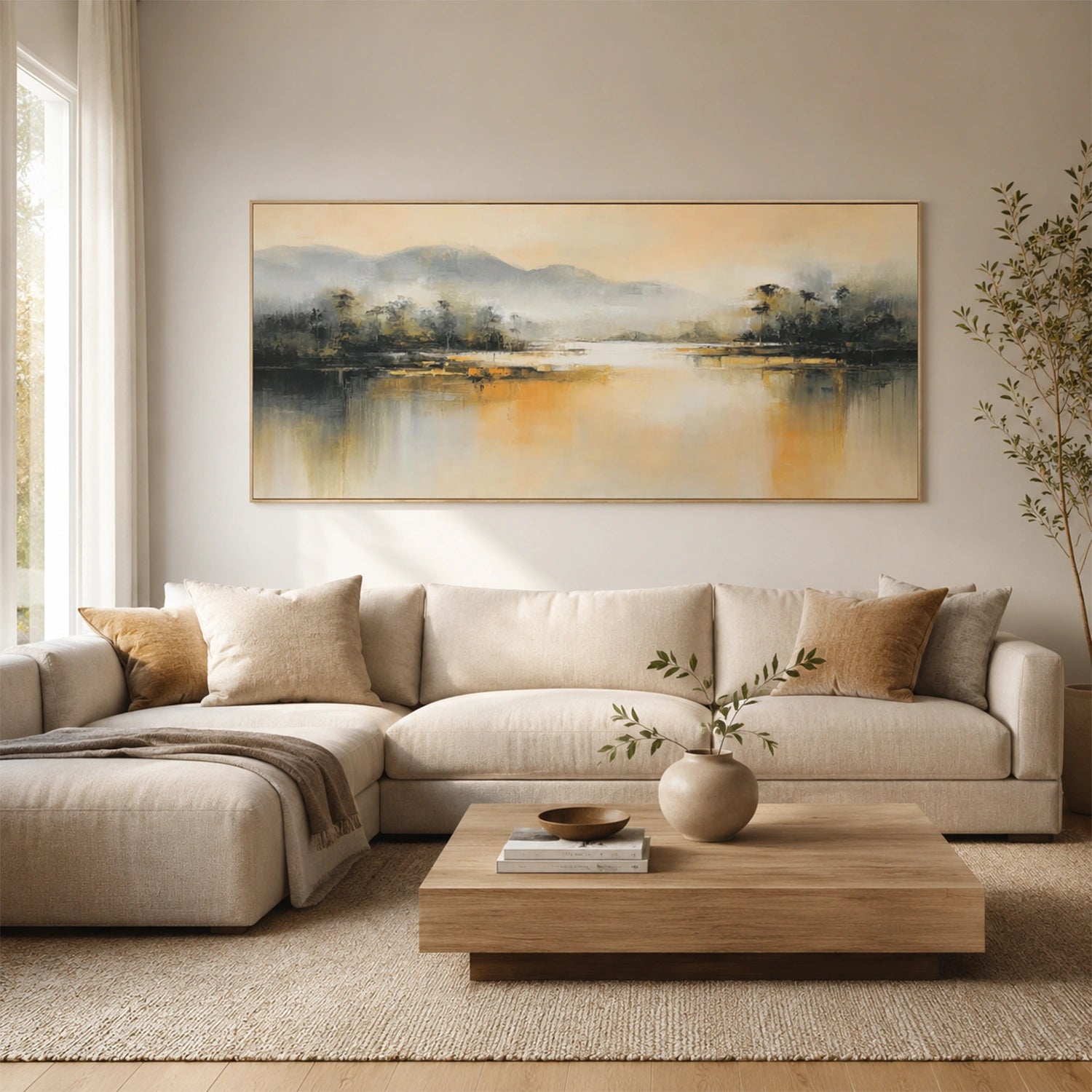 Abstract Mountain Canvas Art #WT265