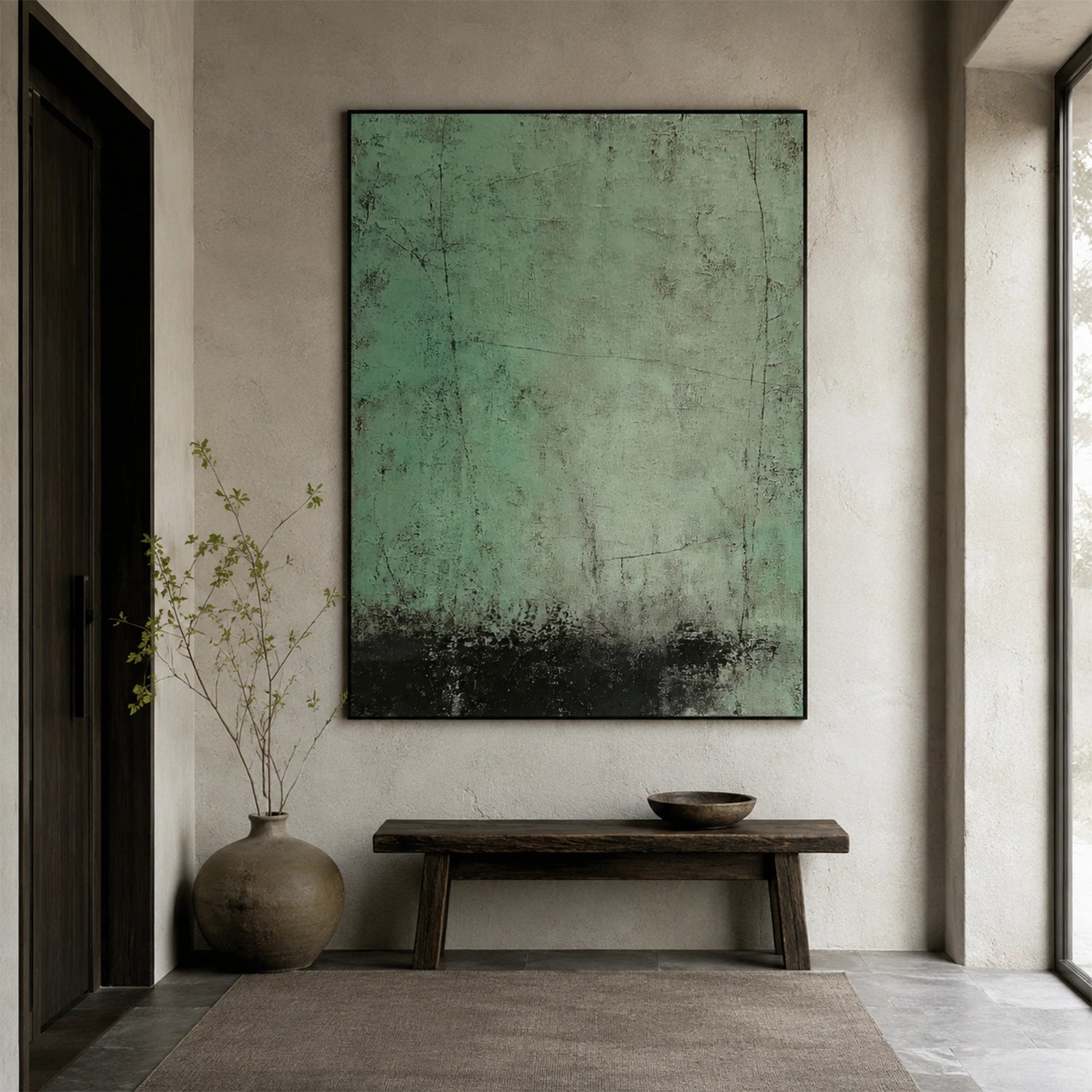 Wabi Sabi Abstract Canvas Art #WA269