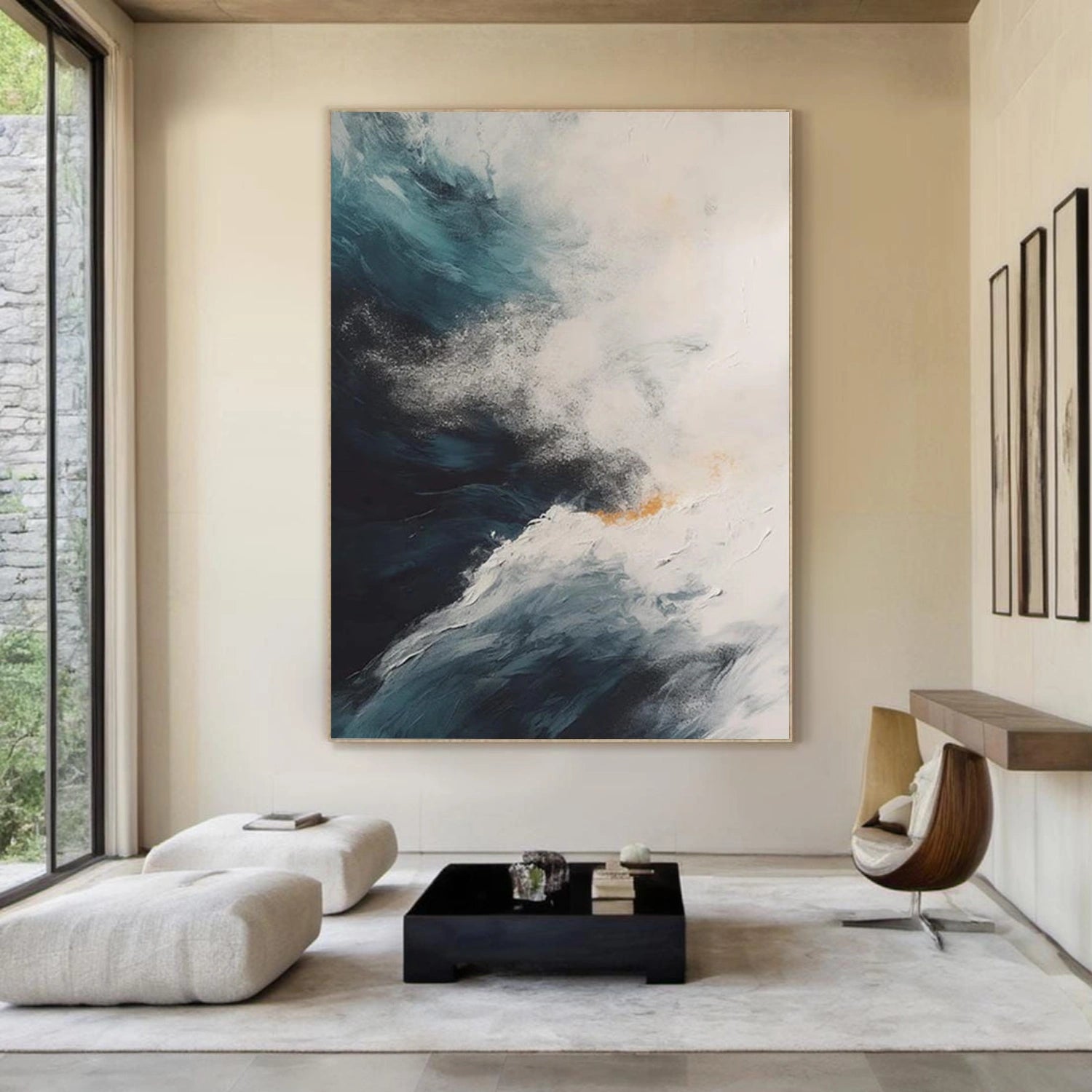 Sky And Ocean Abstract Wall Art #SO399