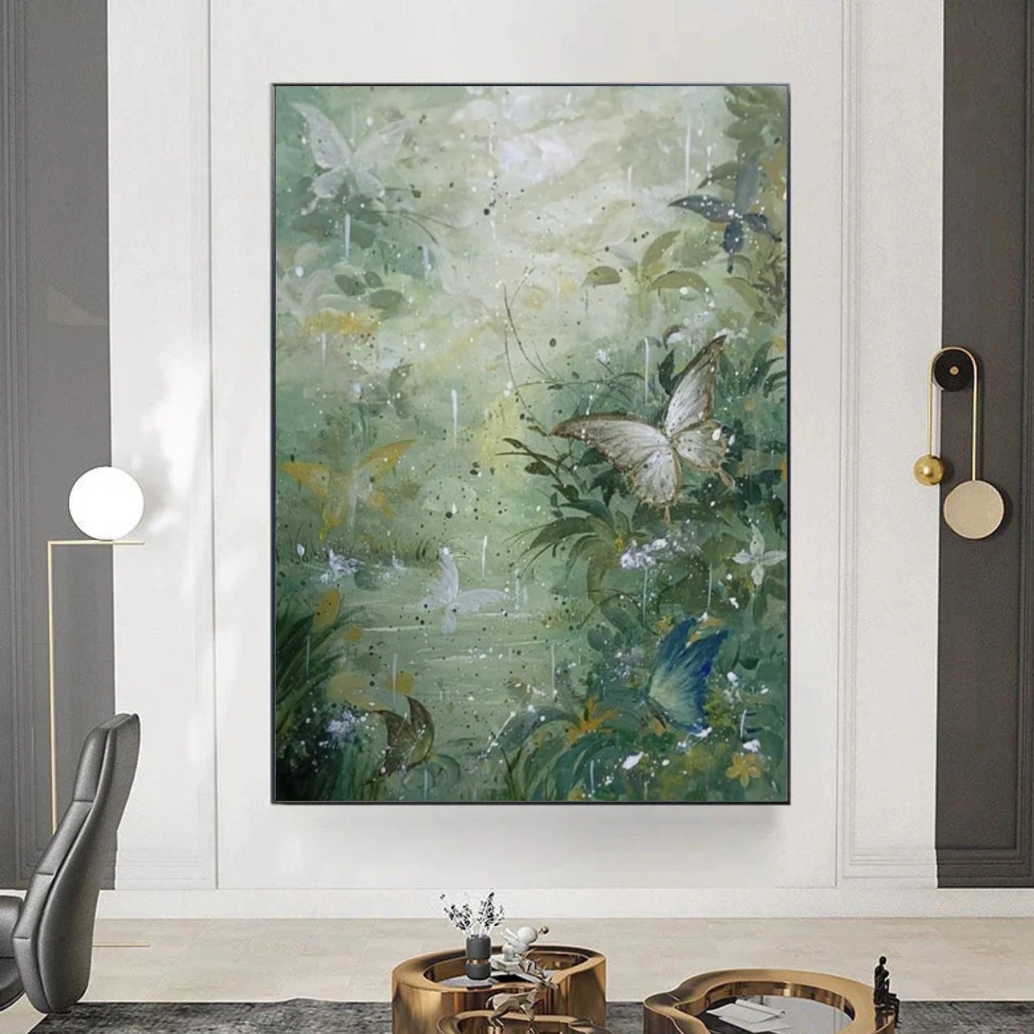 Abstract Animal Art Butterfly Wall Art #AT060