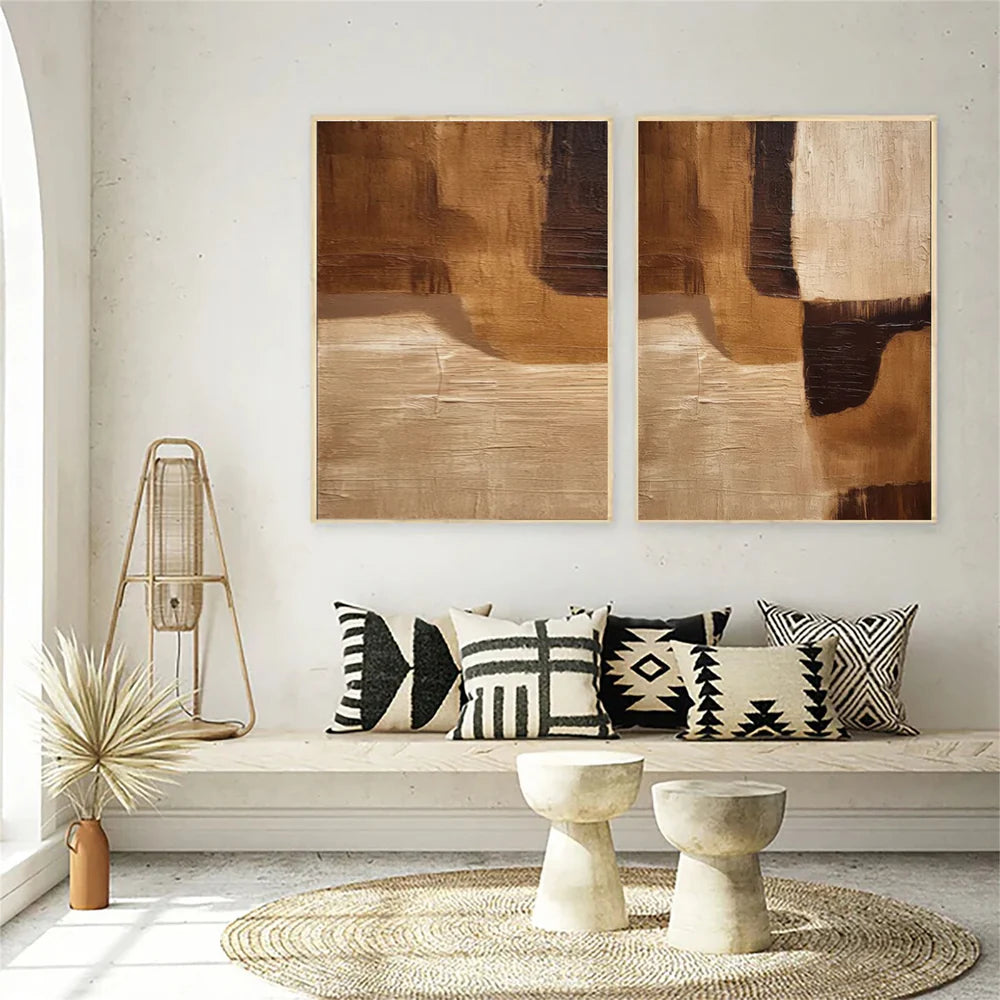 Wabi Sabi Abstract Wall Art Set of 2 #WA170