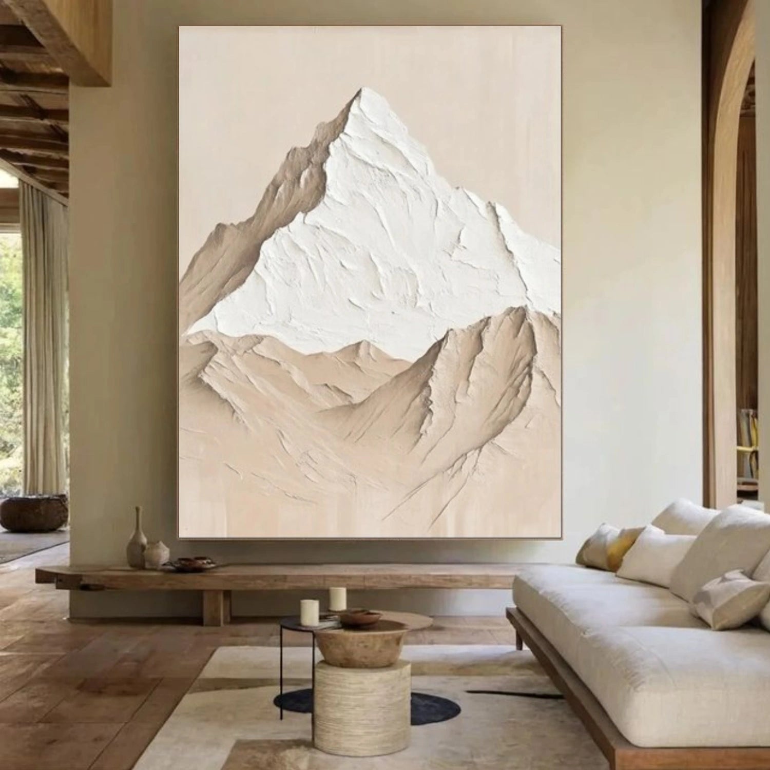 Minimalist Mountain Textured Canvas Art #WT241
