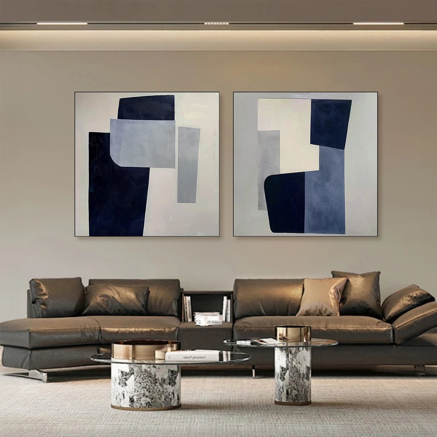 Abstract Wall Art Set of 2 #AW080