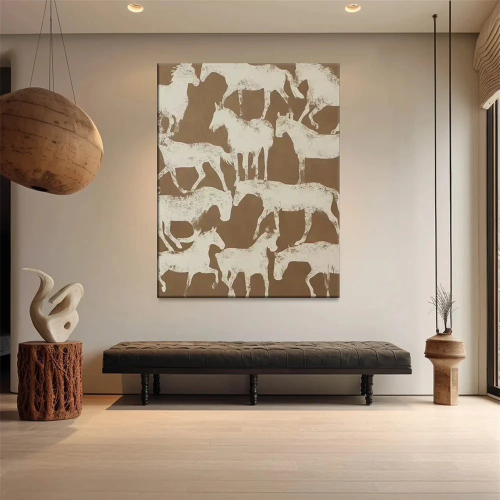Abstract Animal Art Horse Texture Wall Art #AT001