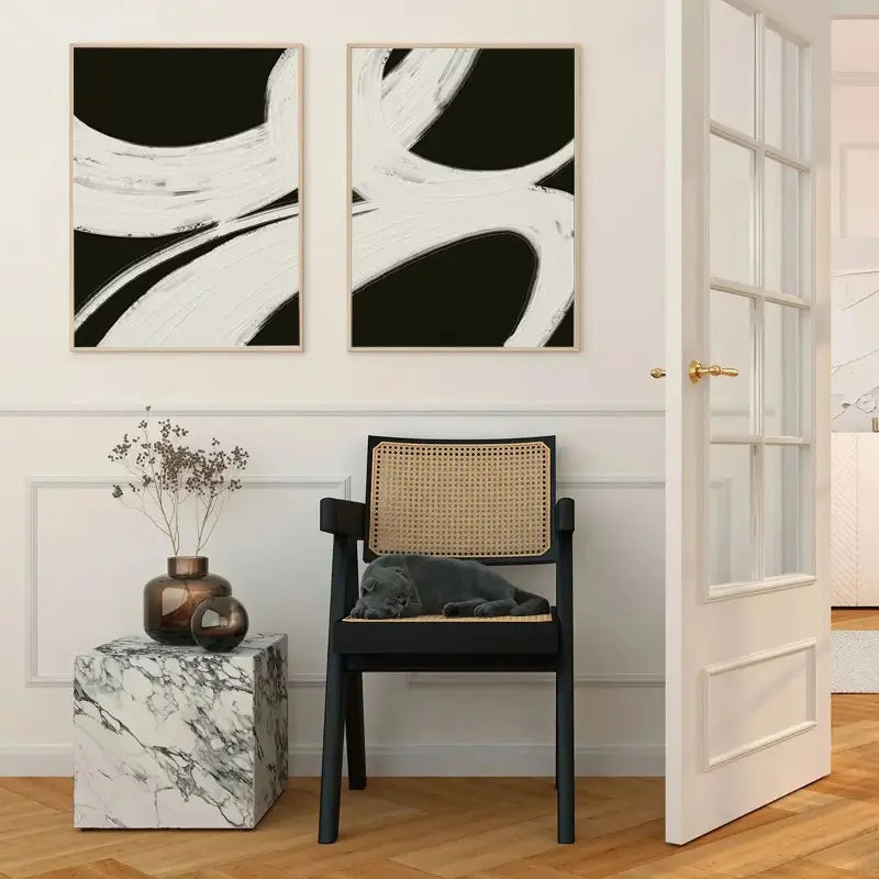 Wabi Sabi Abstract Wall Art Set of 2 #WA024