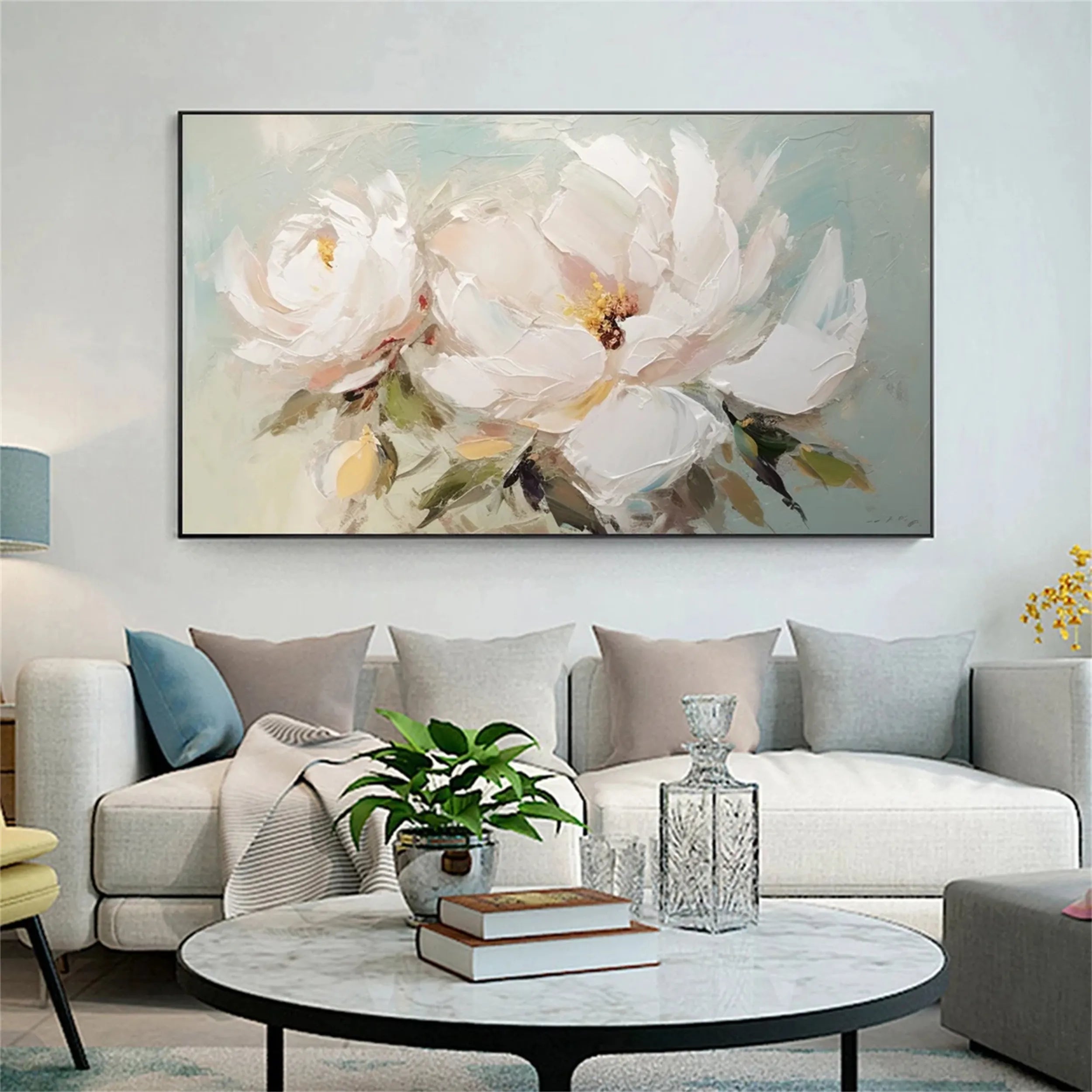 Colorful Tree And Flower Painting #TF018