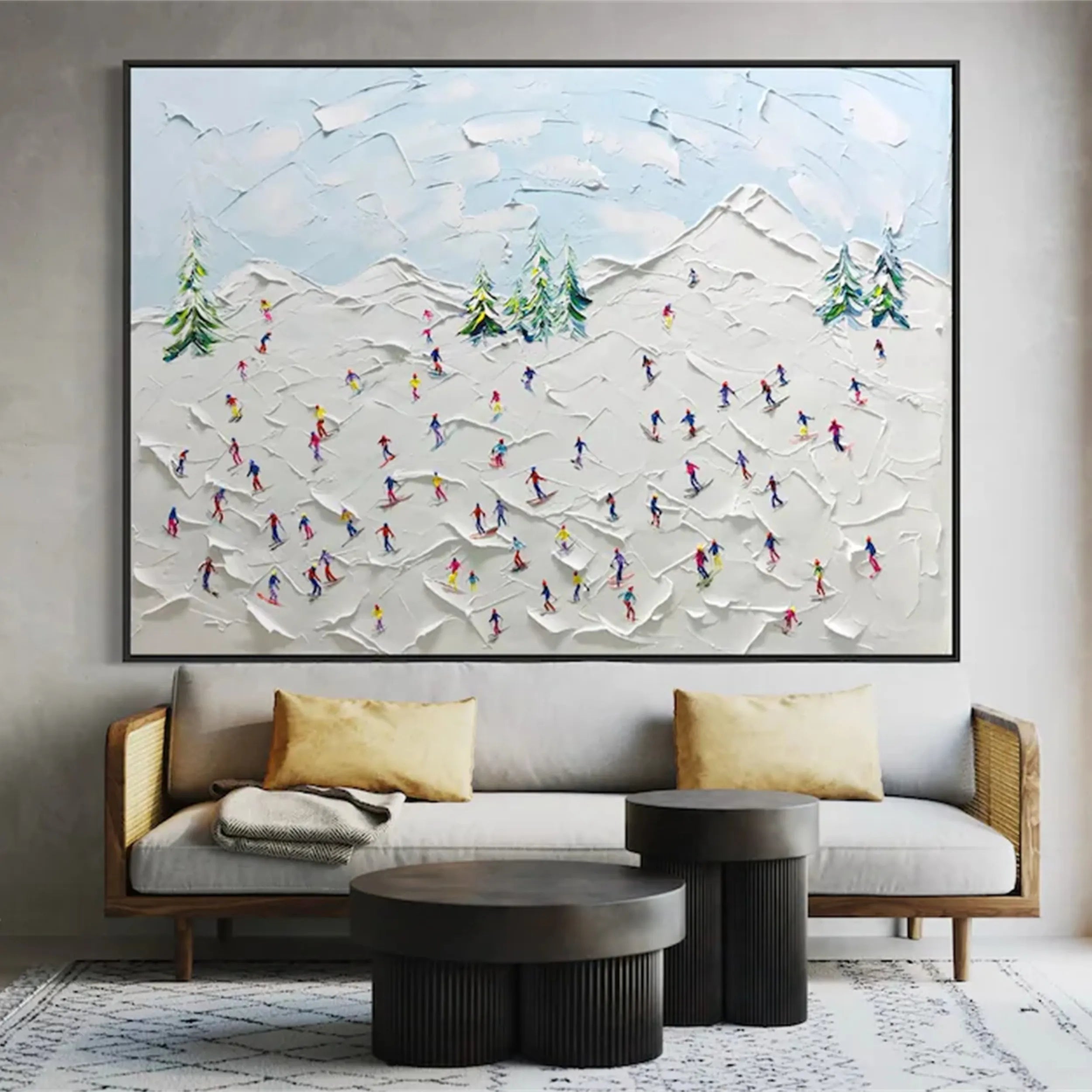 White Textured Minimalist Wall Art #WT165