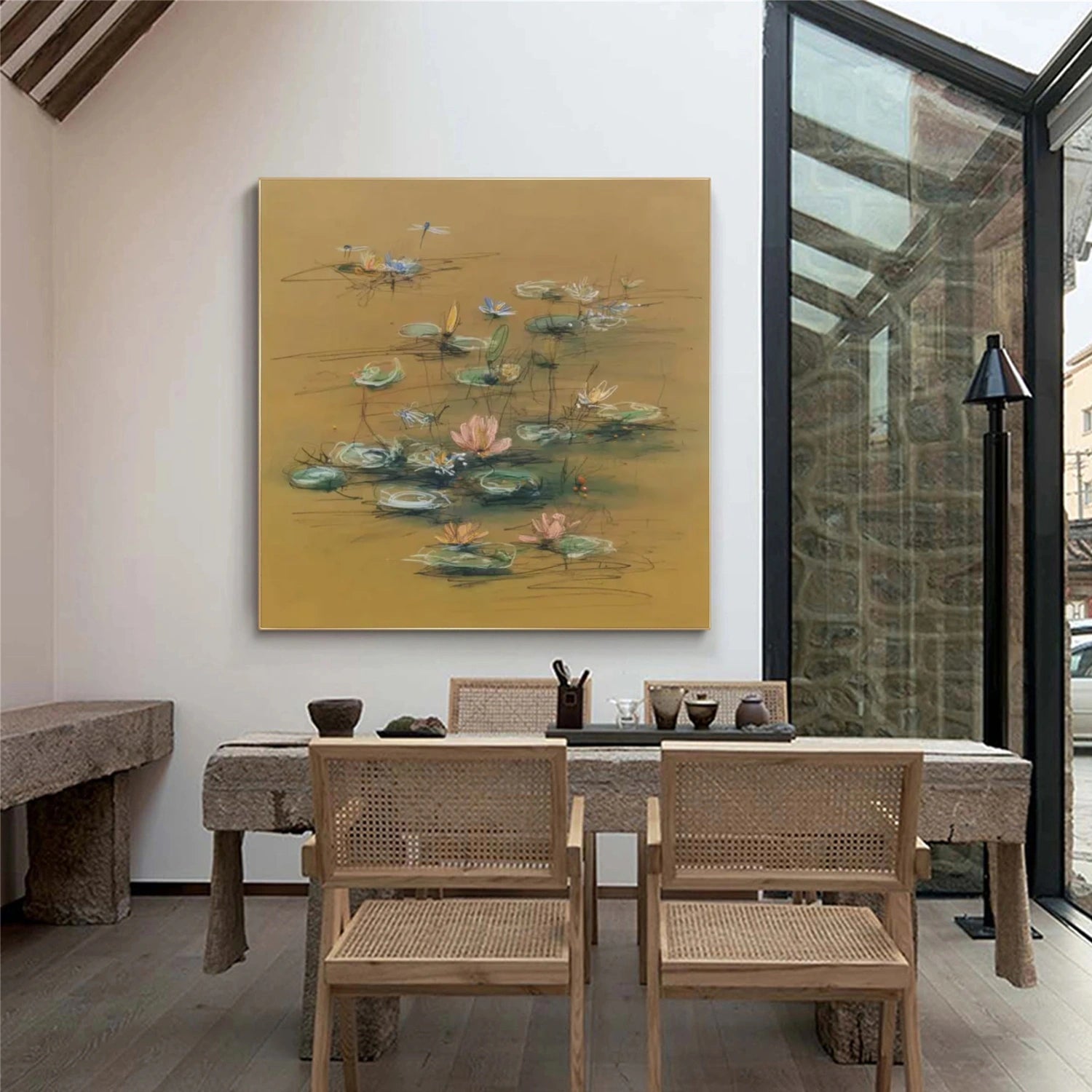 Tree And Flower Abstract Wall Art #TF150