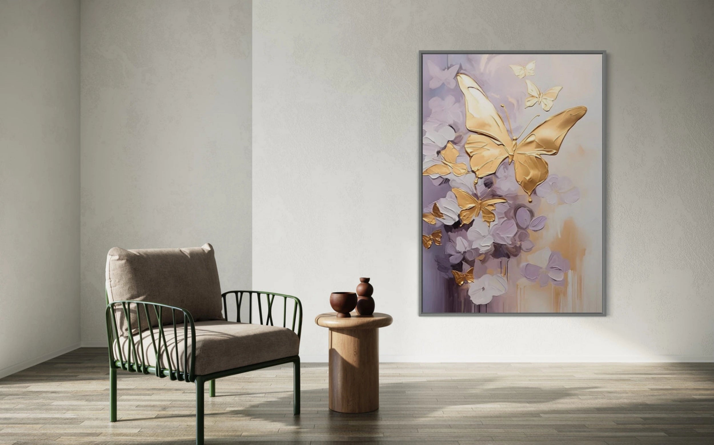 Colorful Tree And Flower Painting #TF004