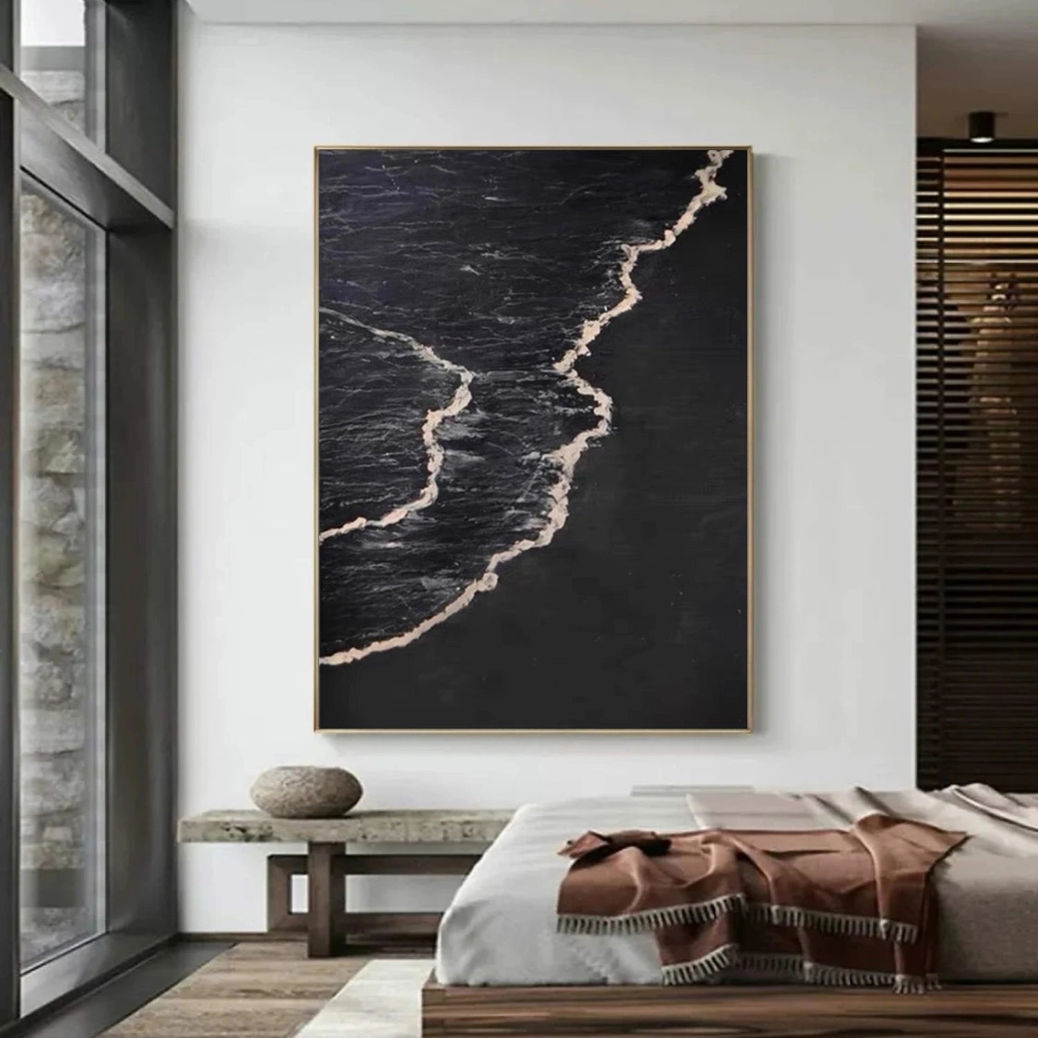 Sky And Ocean Abstract Wall Art #SO365