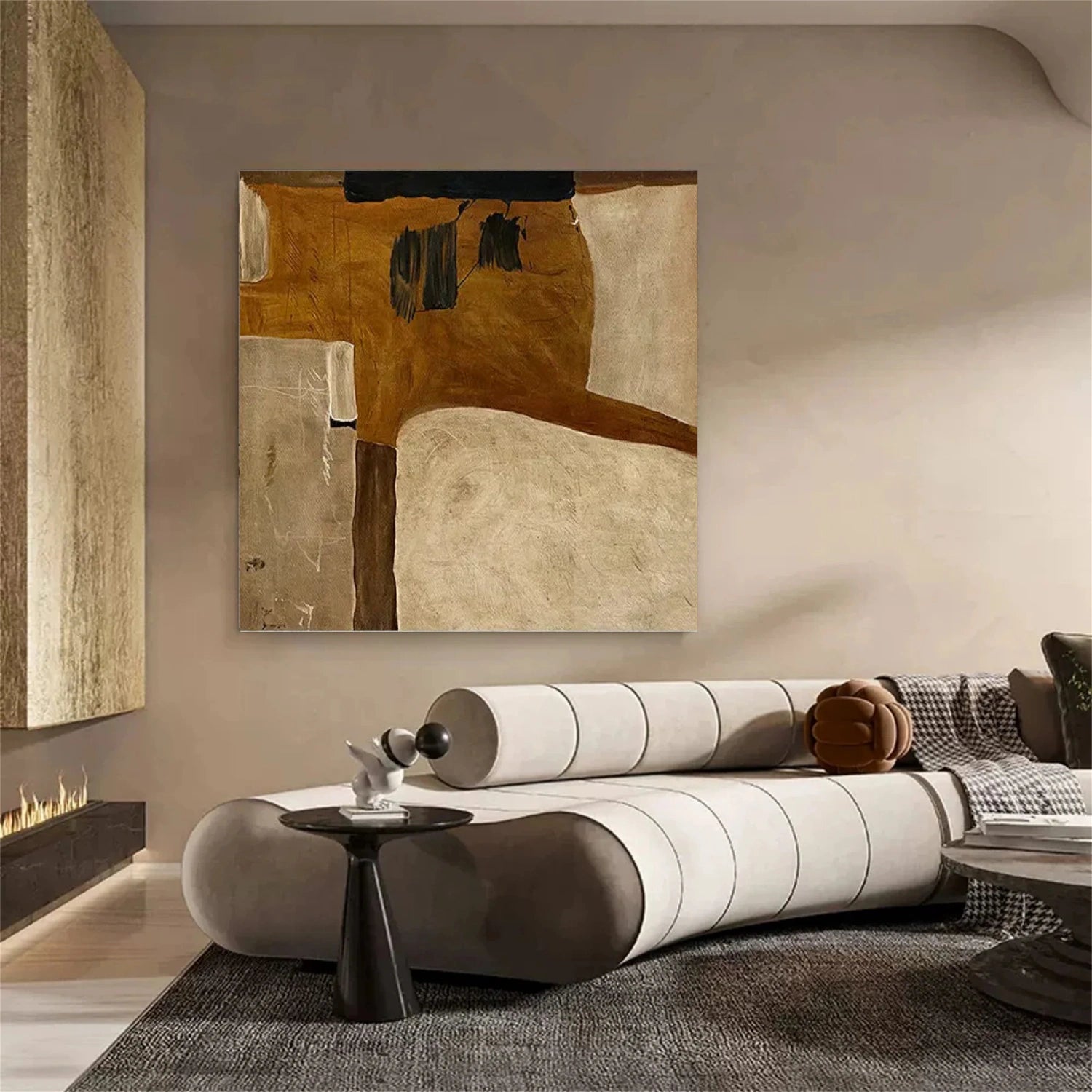 Wabi Sabi Abstract Canvas Art #WA203