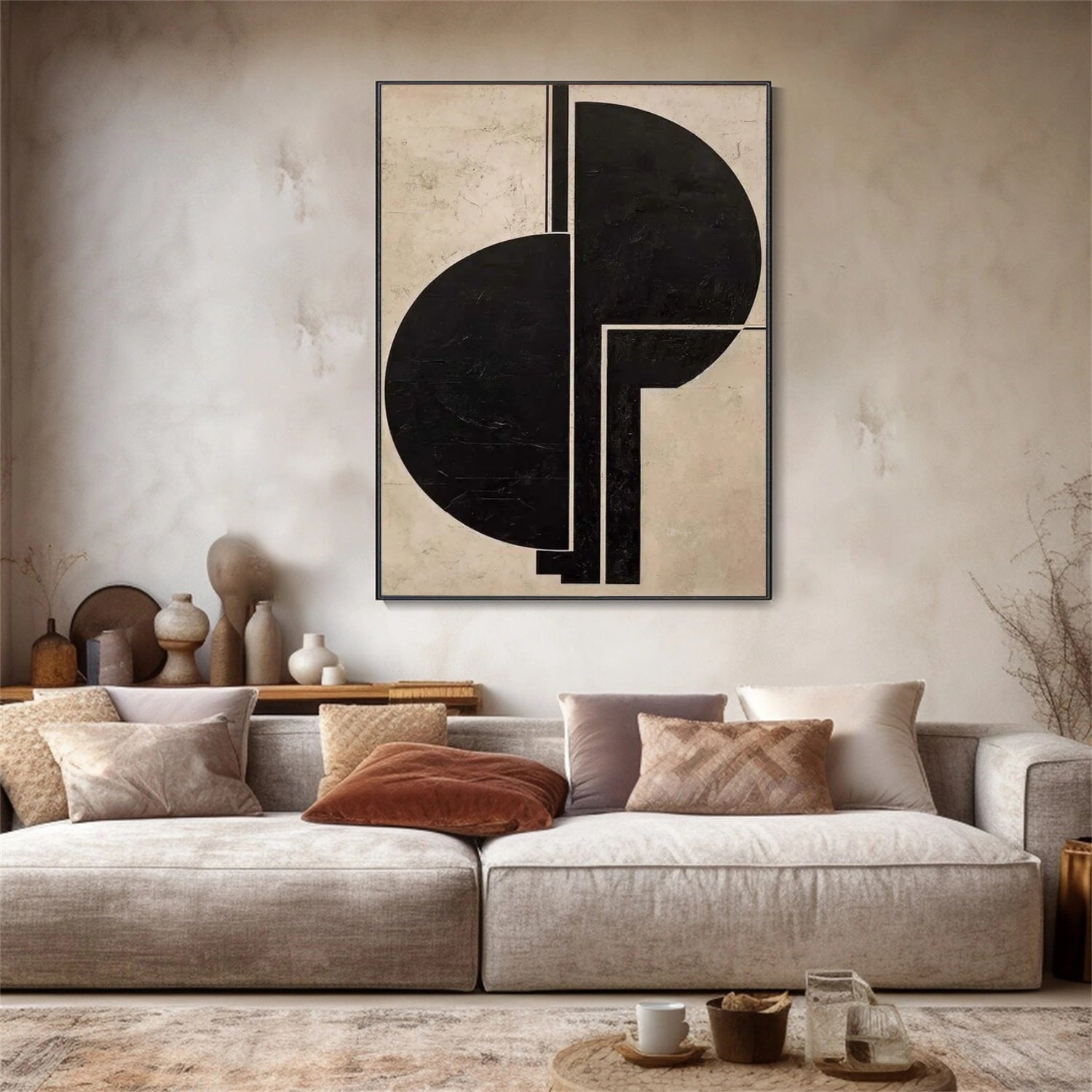 Wabi Sabi Abstract Canvas Art #WA239