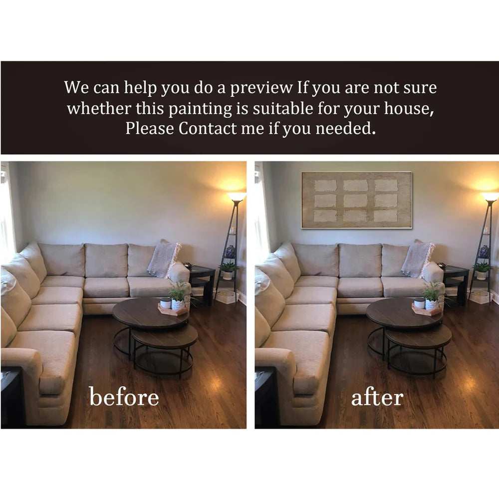 Sky And Ocean Abstract Wall Art #SO290