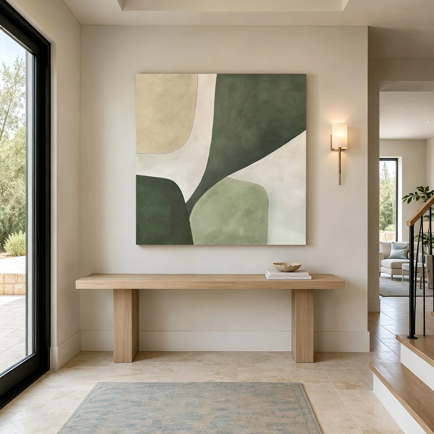 Green Minimalist Wall Art #GT057