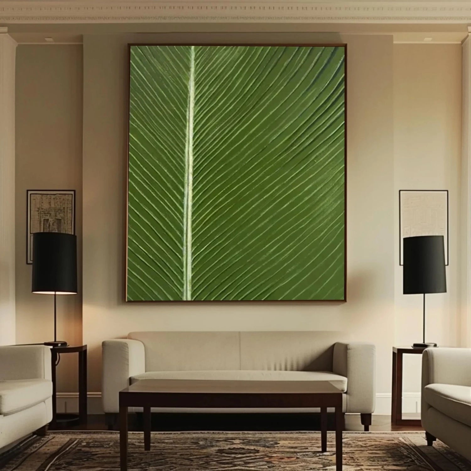 Green Textured Minimalist Wall Art #GT045