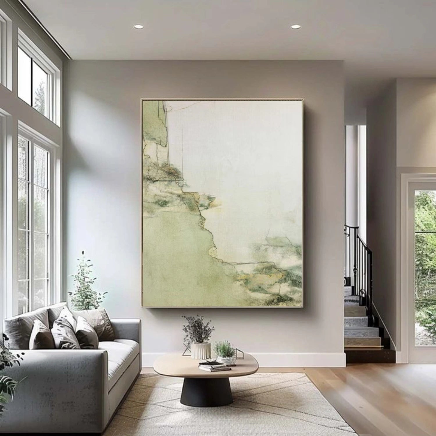 Wabi Sabi Abstract Canvas Art #WA237