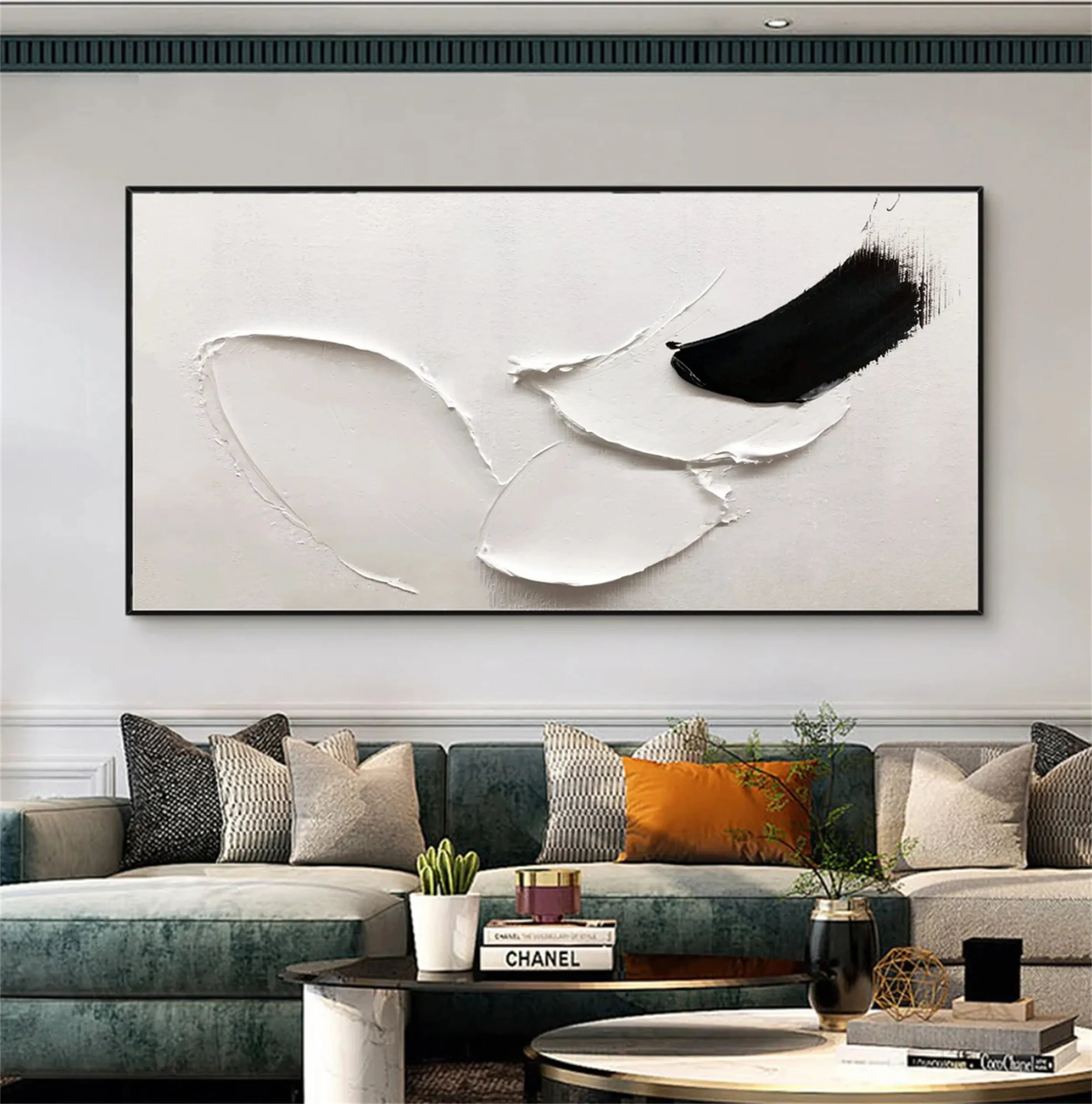 White Textured Minimalist Wall Art #WT112
