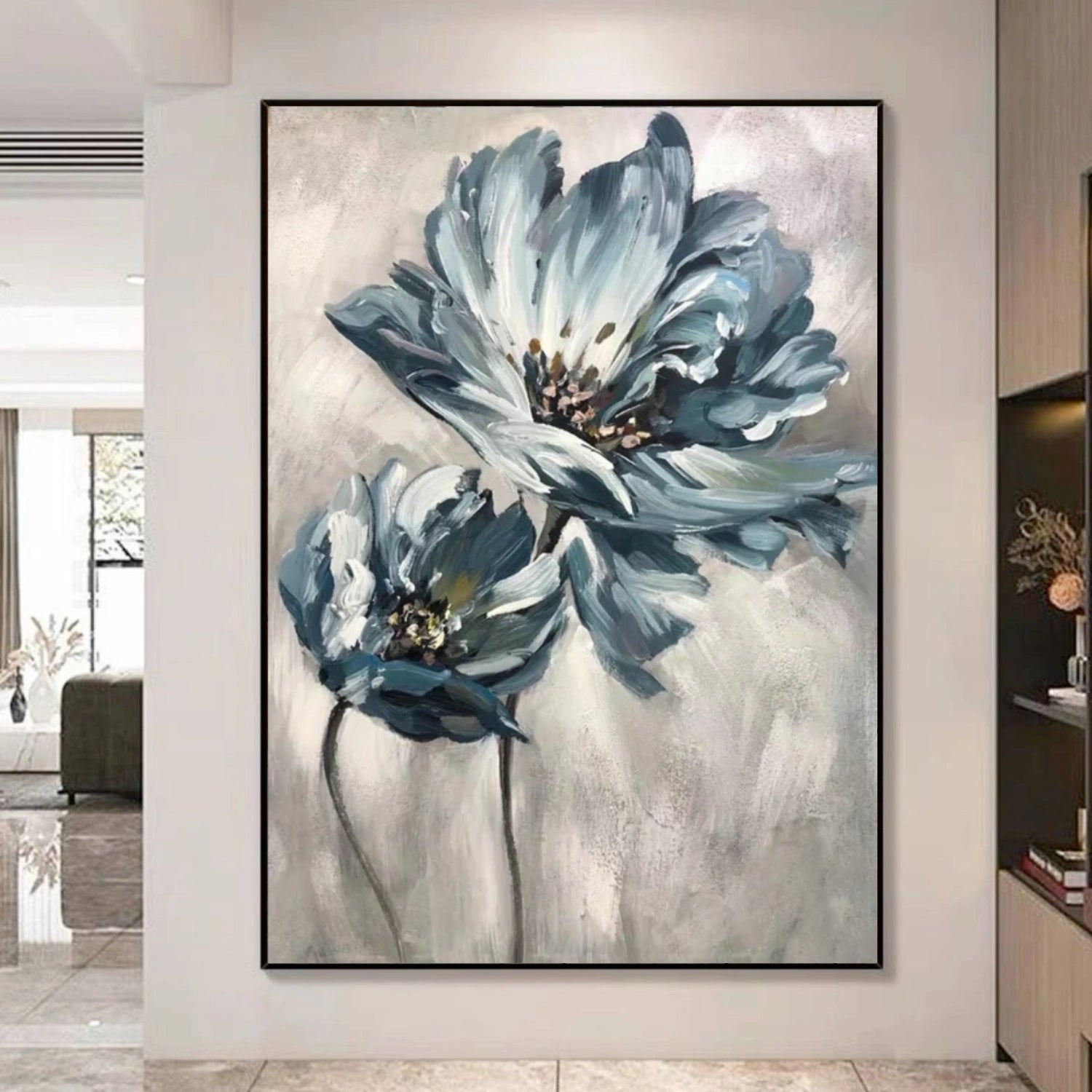 Tree And Flower Abstract Wall Art #TF157