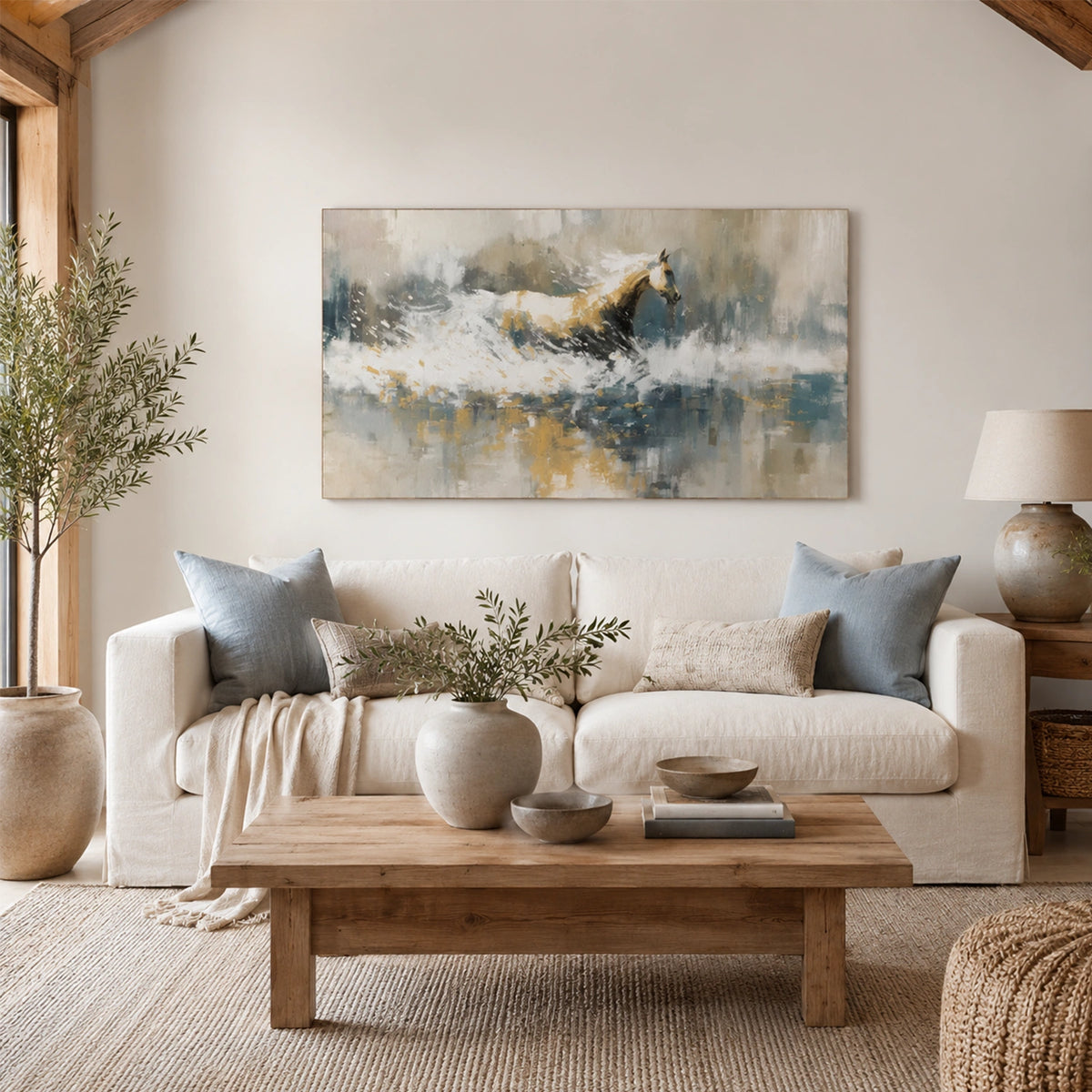 Abstract Animal Art Horse Wall Art #AT098