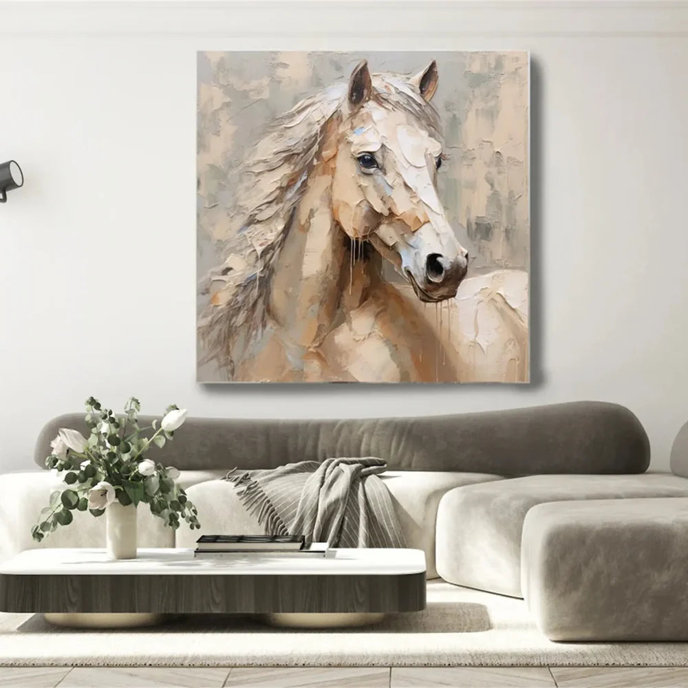 Abstract Animal Art Horse Texture Wall Art #AT006