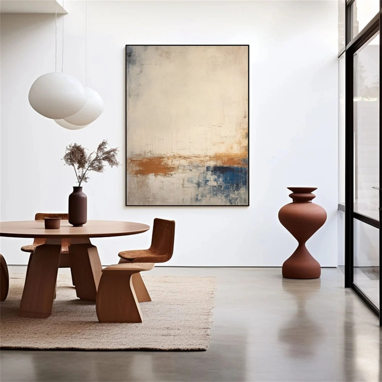 Wabi Sabi Abstract Canvas Art #WA226