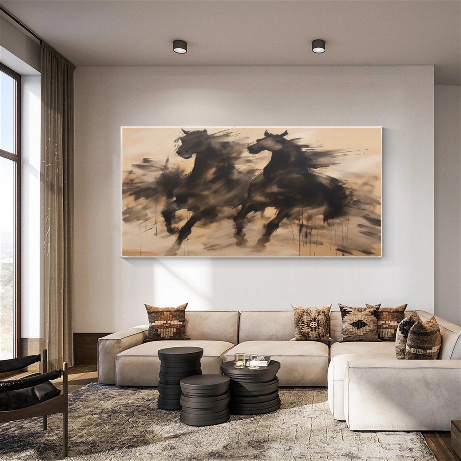 Abstract Animal Art Horse Wall Art #AT026