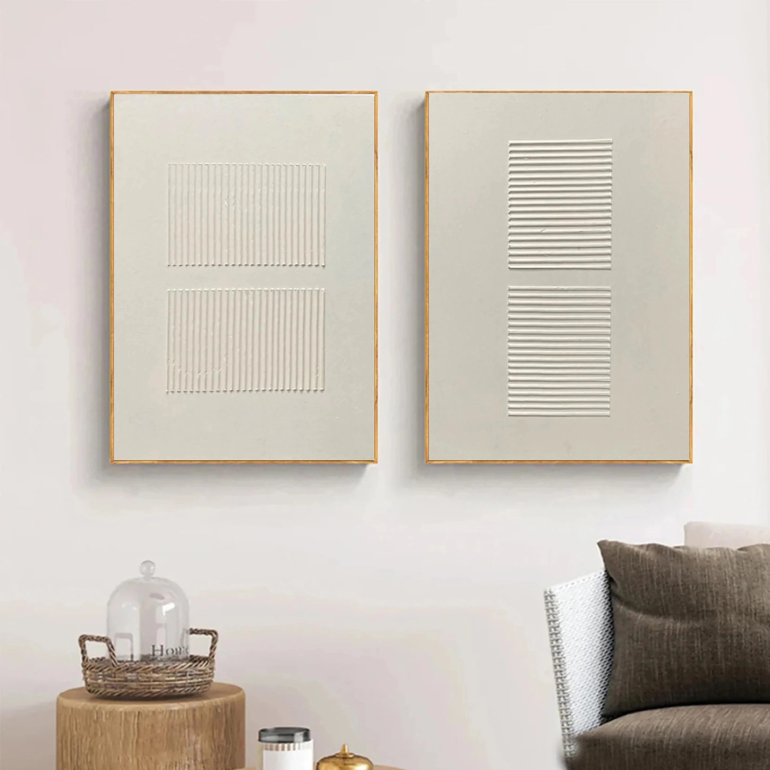 Wabi Sabi Abstract Wall Art Set of 2 #WA101