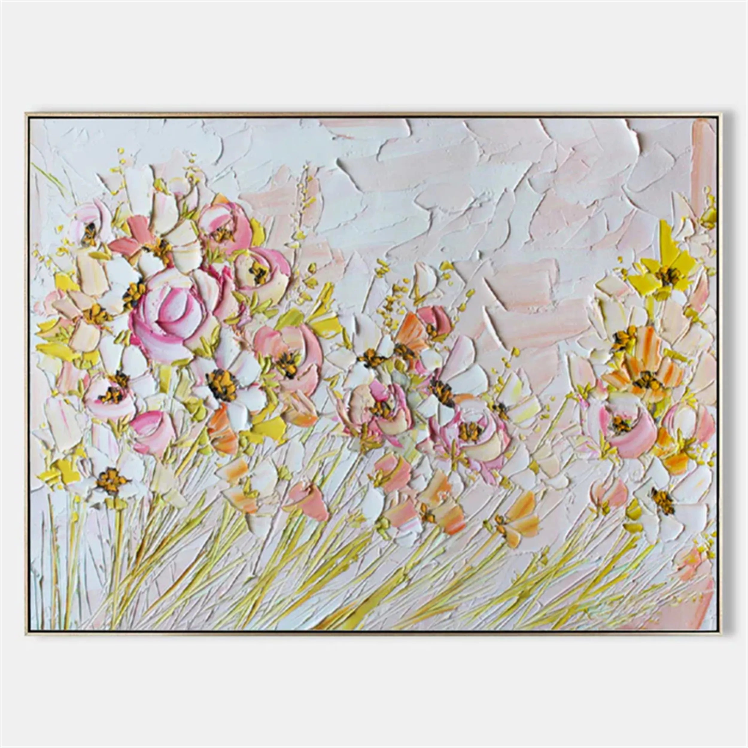Colorful Tree And Flower Painting #TF011