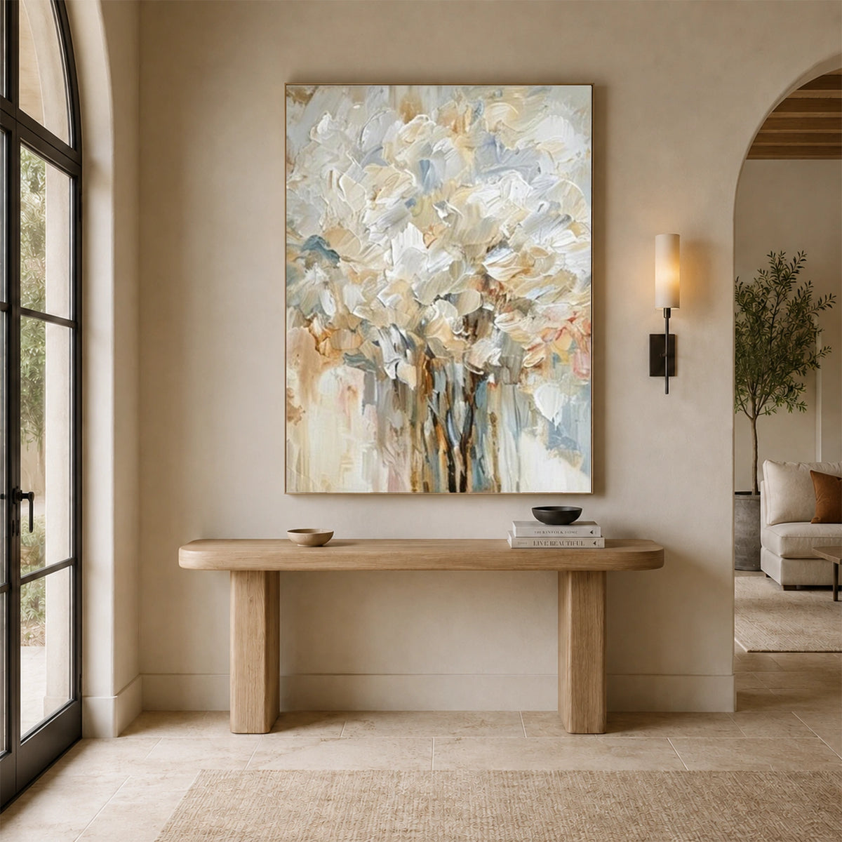 Tree And Flower Abstract Wall Art #TF241