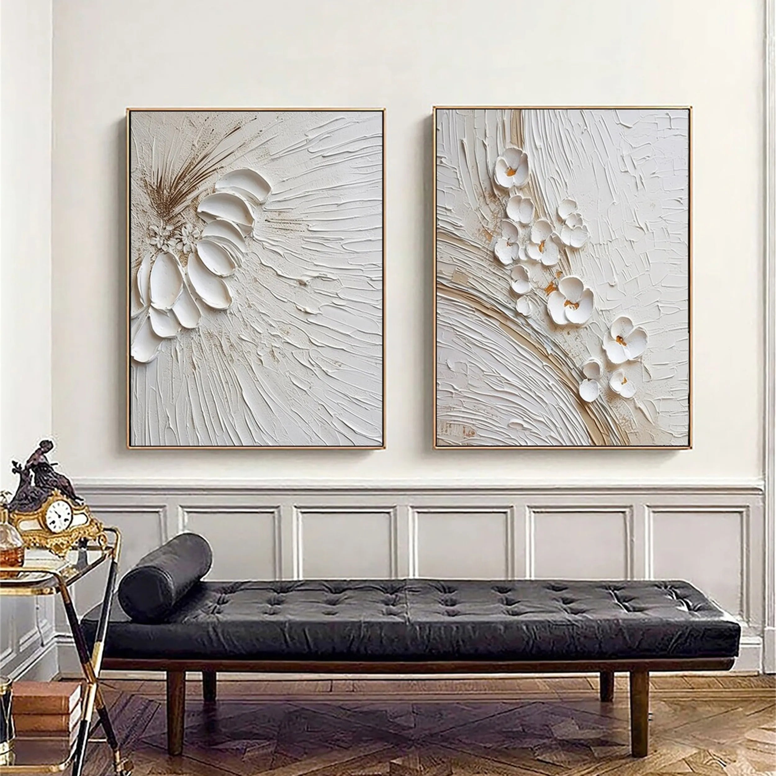 Colorful Tree And Flower Painting Set of 2 #TF008