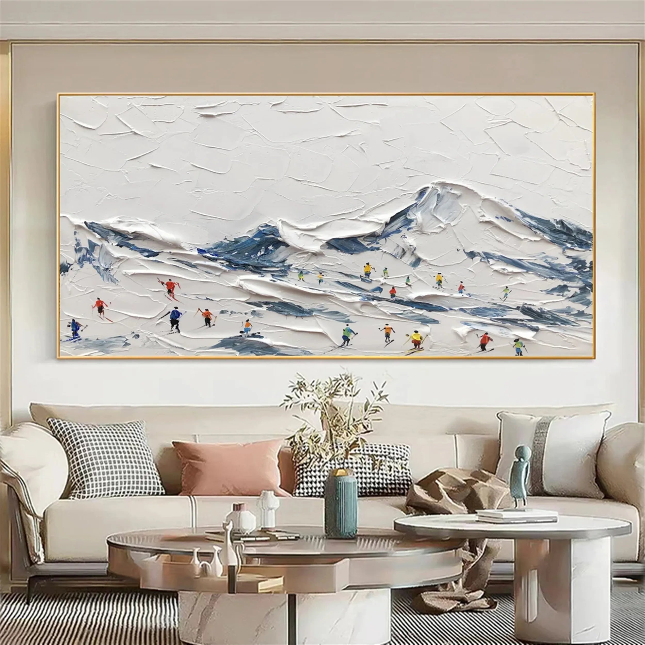 White Textured Minimalist Wall Art #WT160