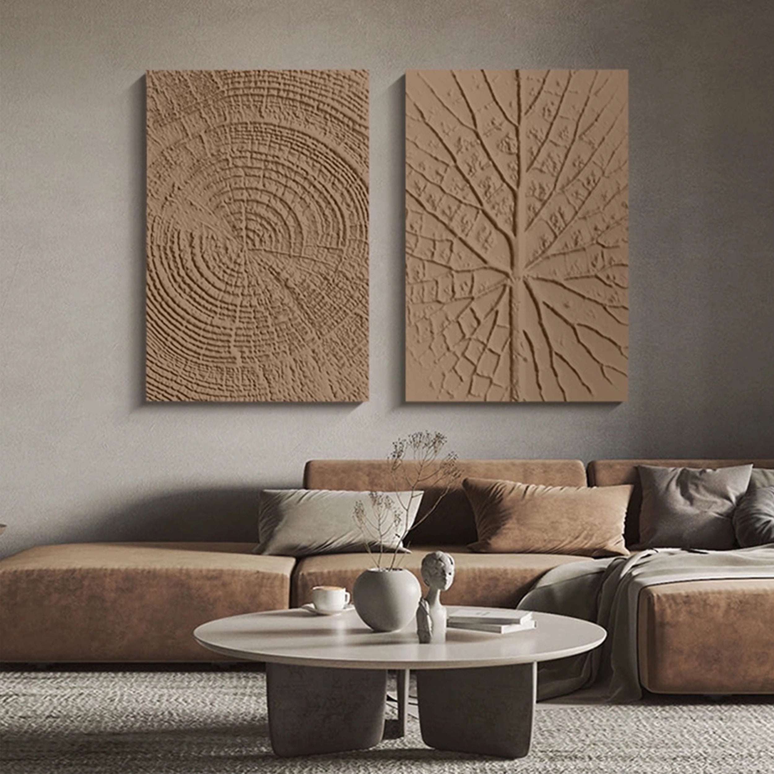 Wabi Sabi Abstract Wall Art Set of 2 #WA102