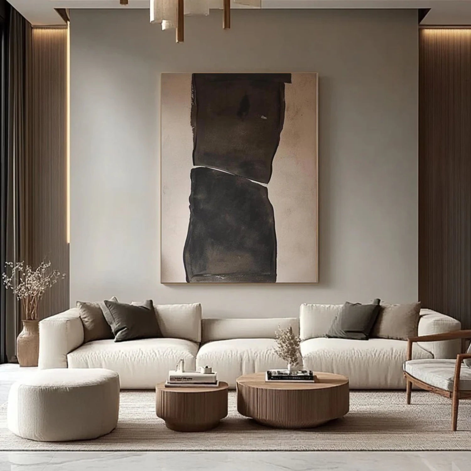 Wabi Sabi Abstract Canvas Art #WA255