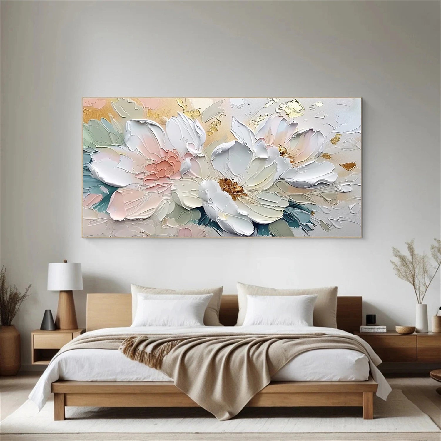 Colorful Tree And Flower Painting #TF098