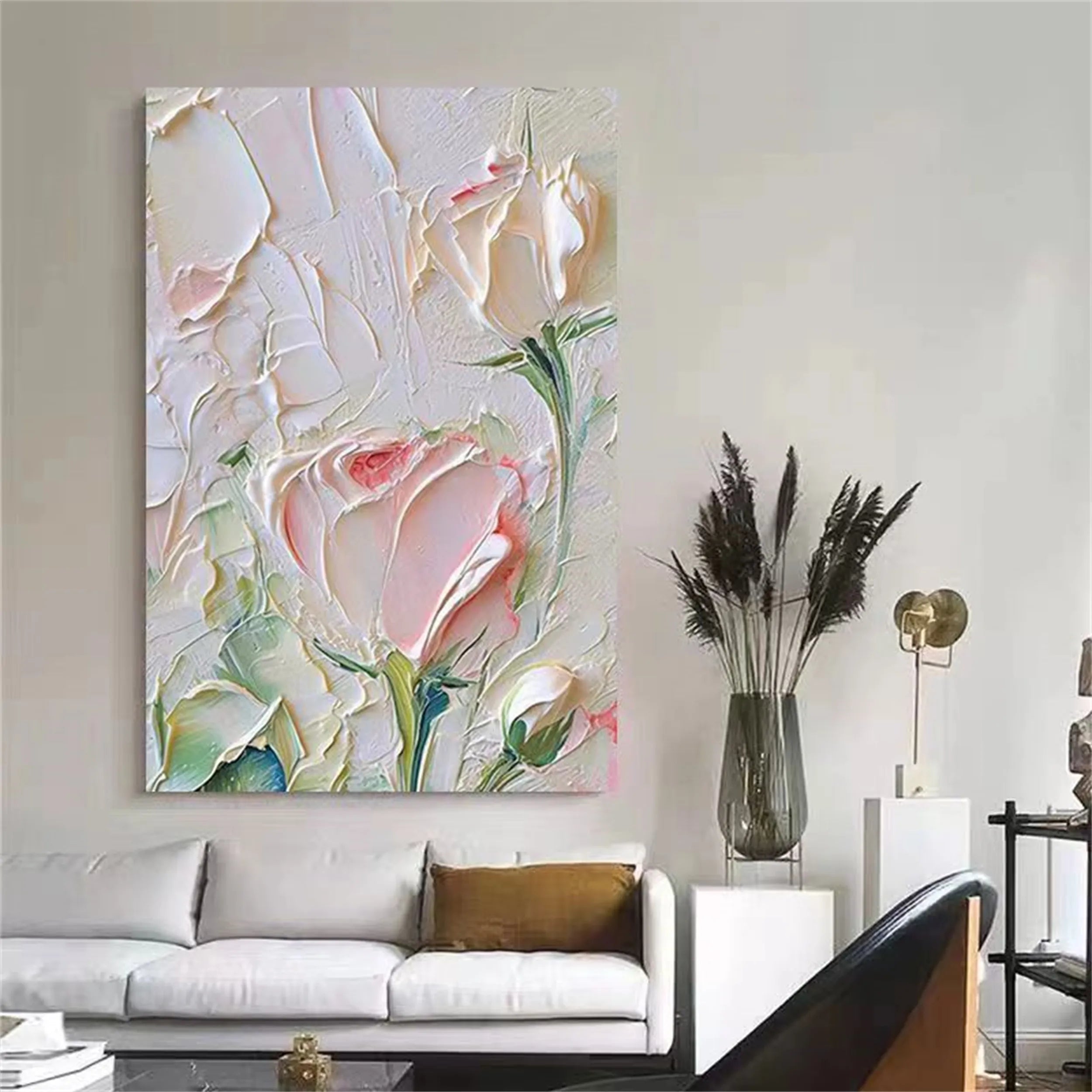 Colorful Tree And Flower Painting #TF050
