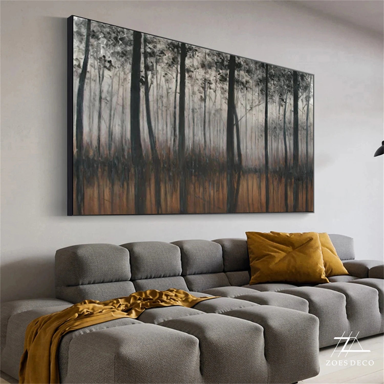 Colorful Tree And Flower Painting #TF071