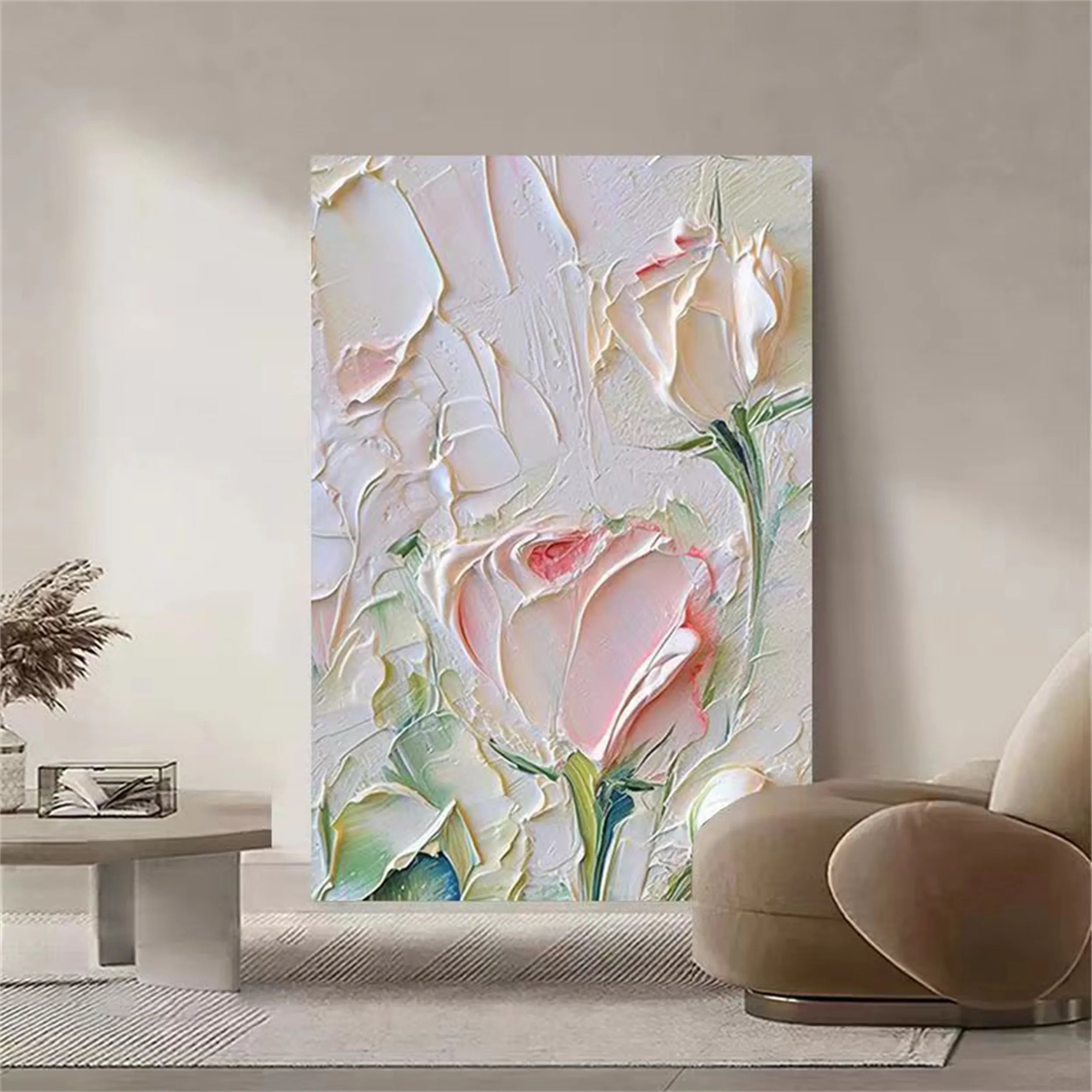 Colorful Tree And Flower Painting #TF050