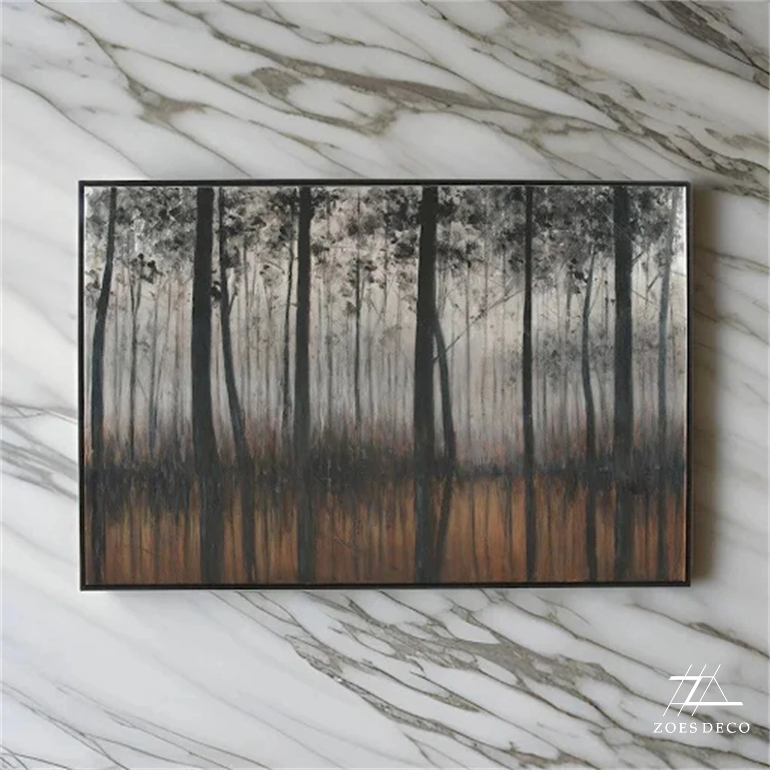 Colorful Tree And Flower Painting #TF071