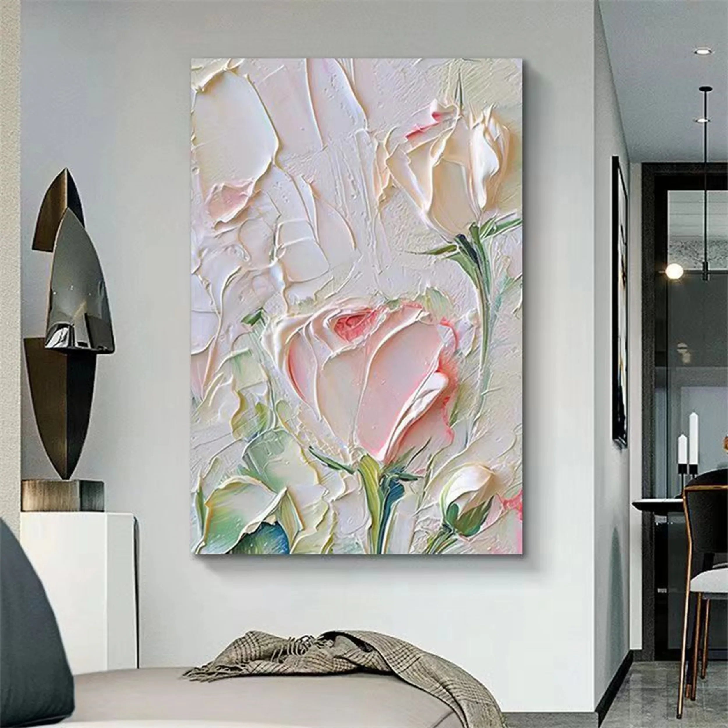 Colorful Tree And Flower Painting #TF050
