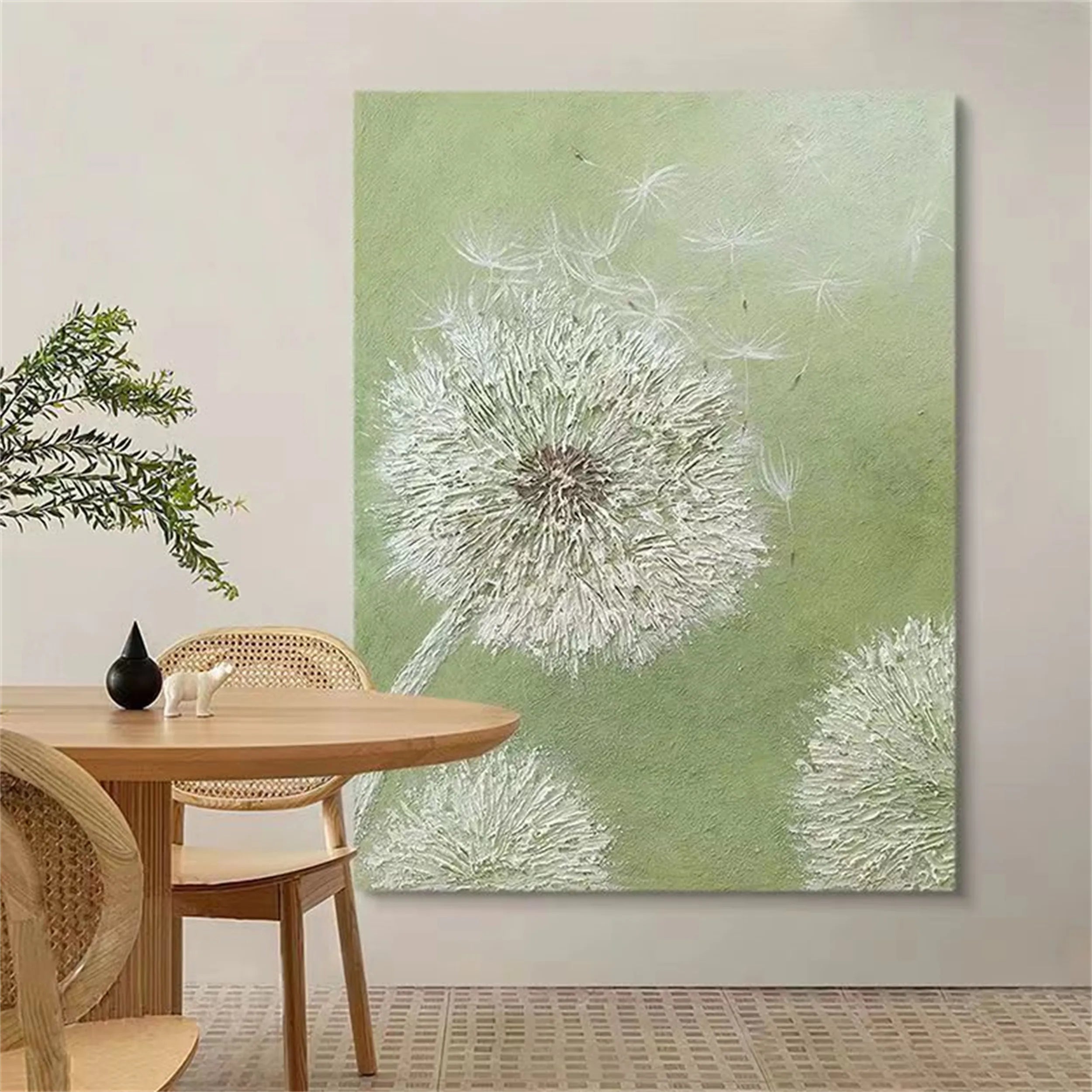 Colorful Tree And Flower Painting #TF051