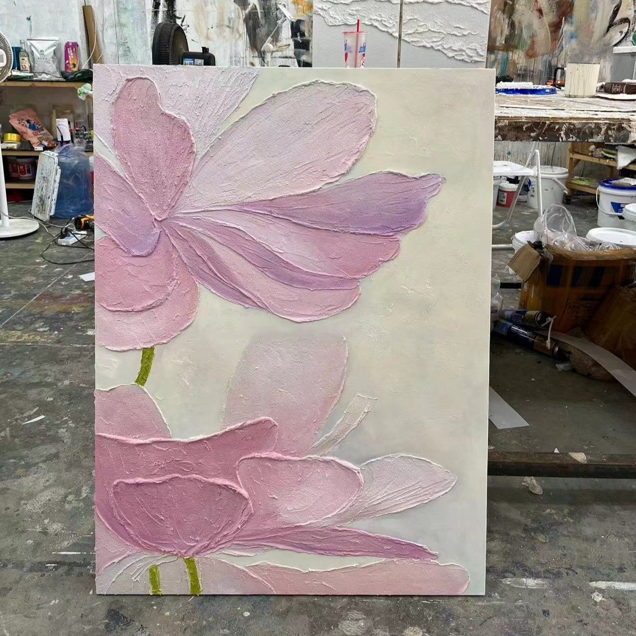 Colorful Tree And Flower Painting #TF044
