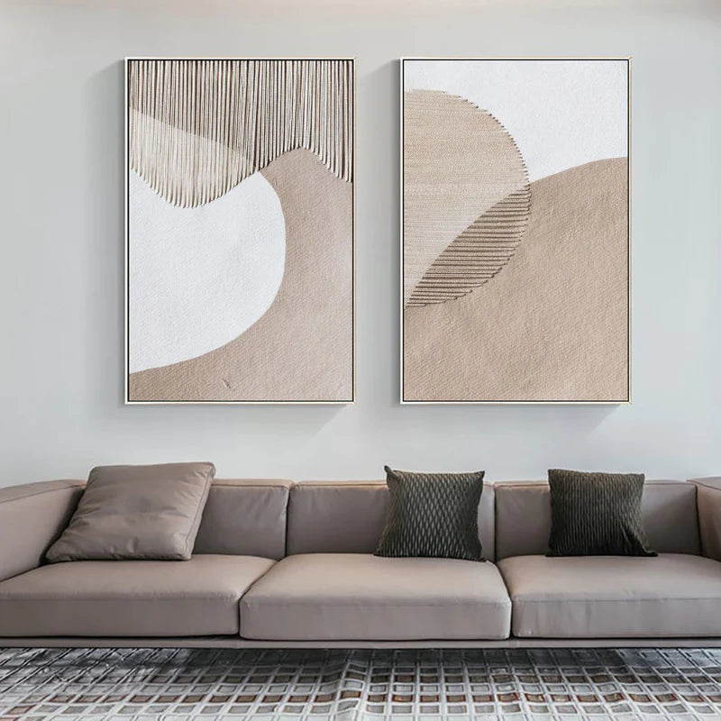 Wabi Sabi Abstract Wall Art Set of 2 #WA002