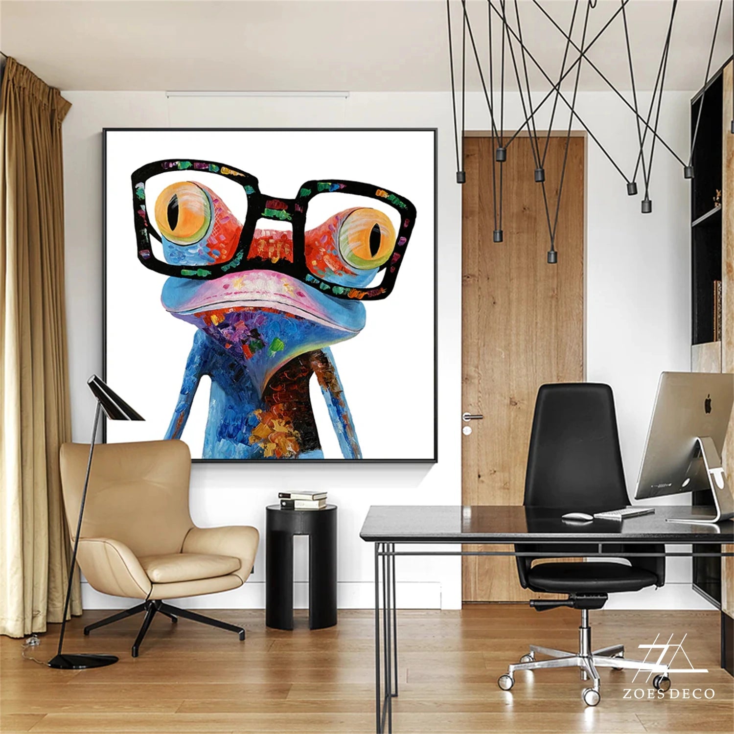 Abstract Animal Art Frog Texture Wall Art #AT008