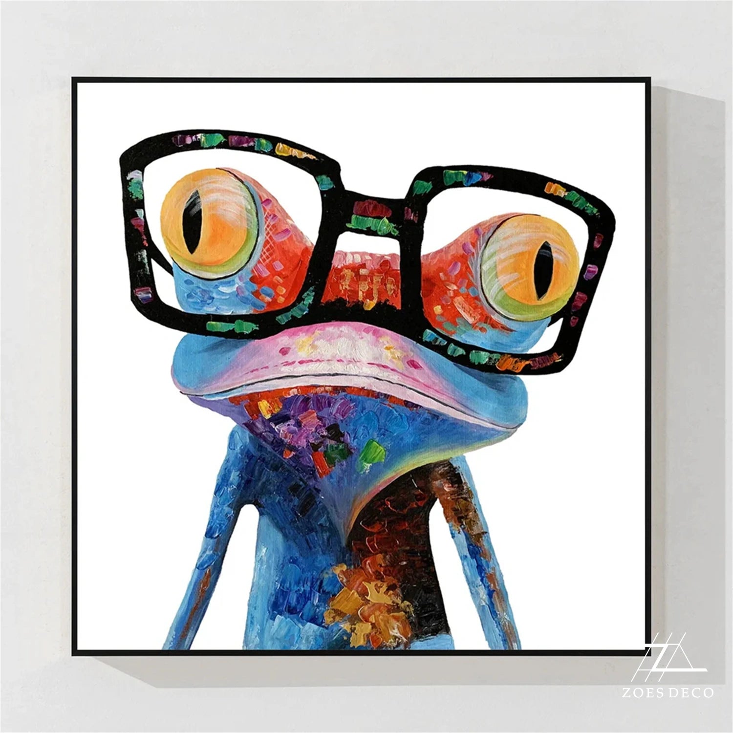 Abstract Animal Art Frog Texture Wall Art #AT008