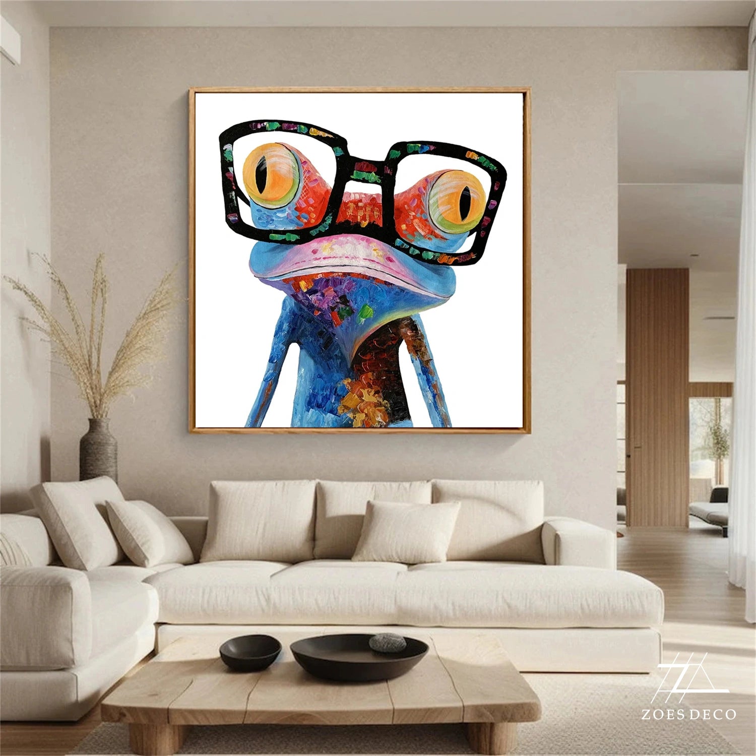 Abstract Animal Art Frog Texture Wall Art #AT008