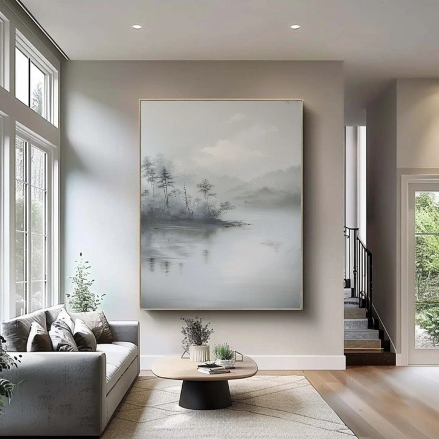 Tree And Flower Abstract Wall Art #TF152