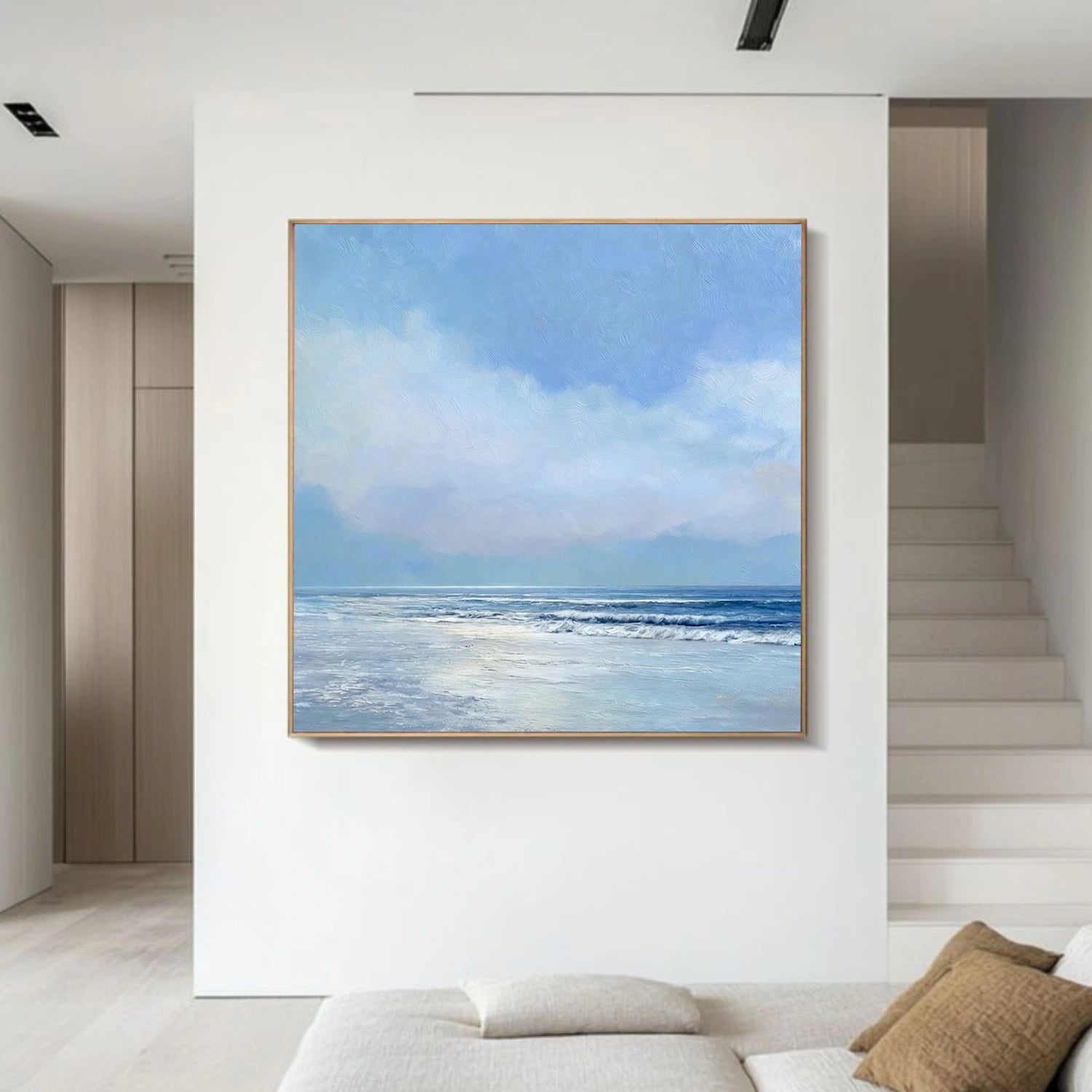 Sky And Ocean Abstract Wall Art #SO416