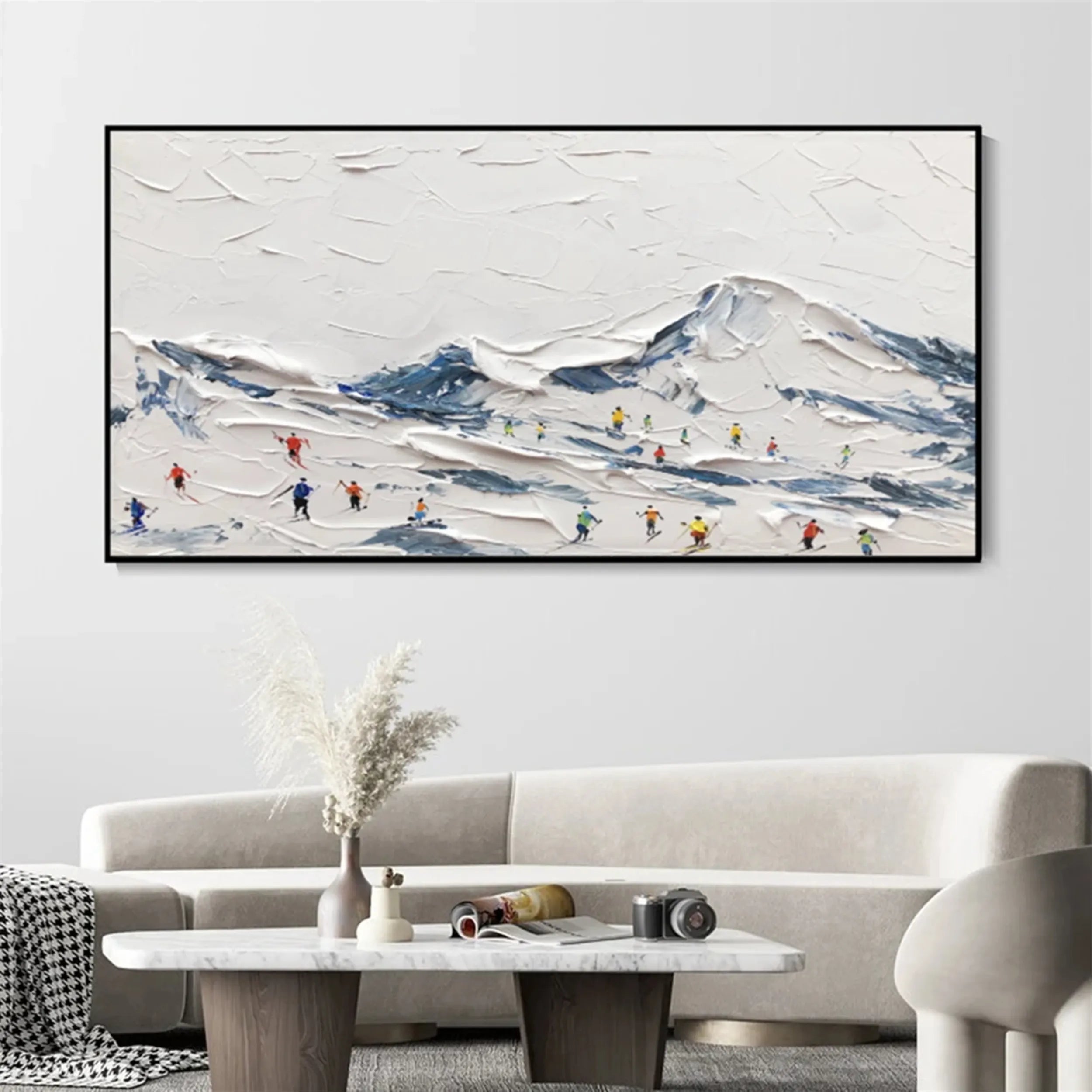 White Textured Minimalist Wall Art #WT160